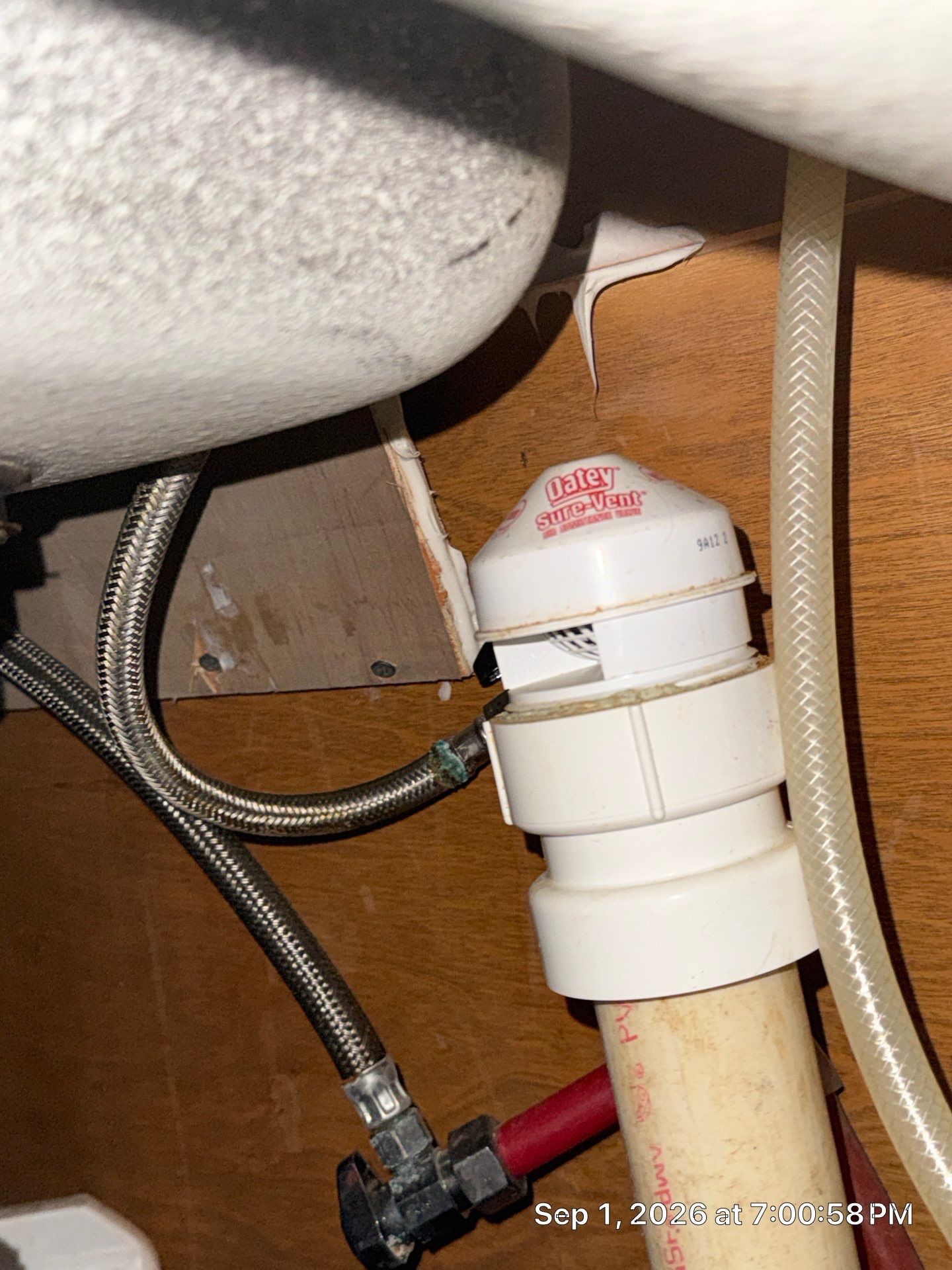 Kitchen Sink Plumbing Repair and Air Admittance Valve Installation in Caldwell by 4L Contracting LLC