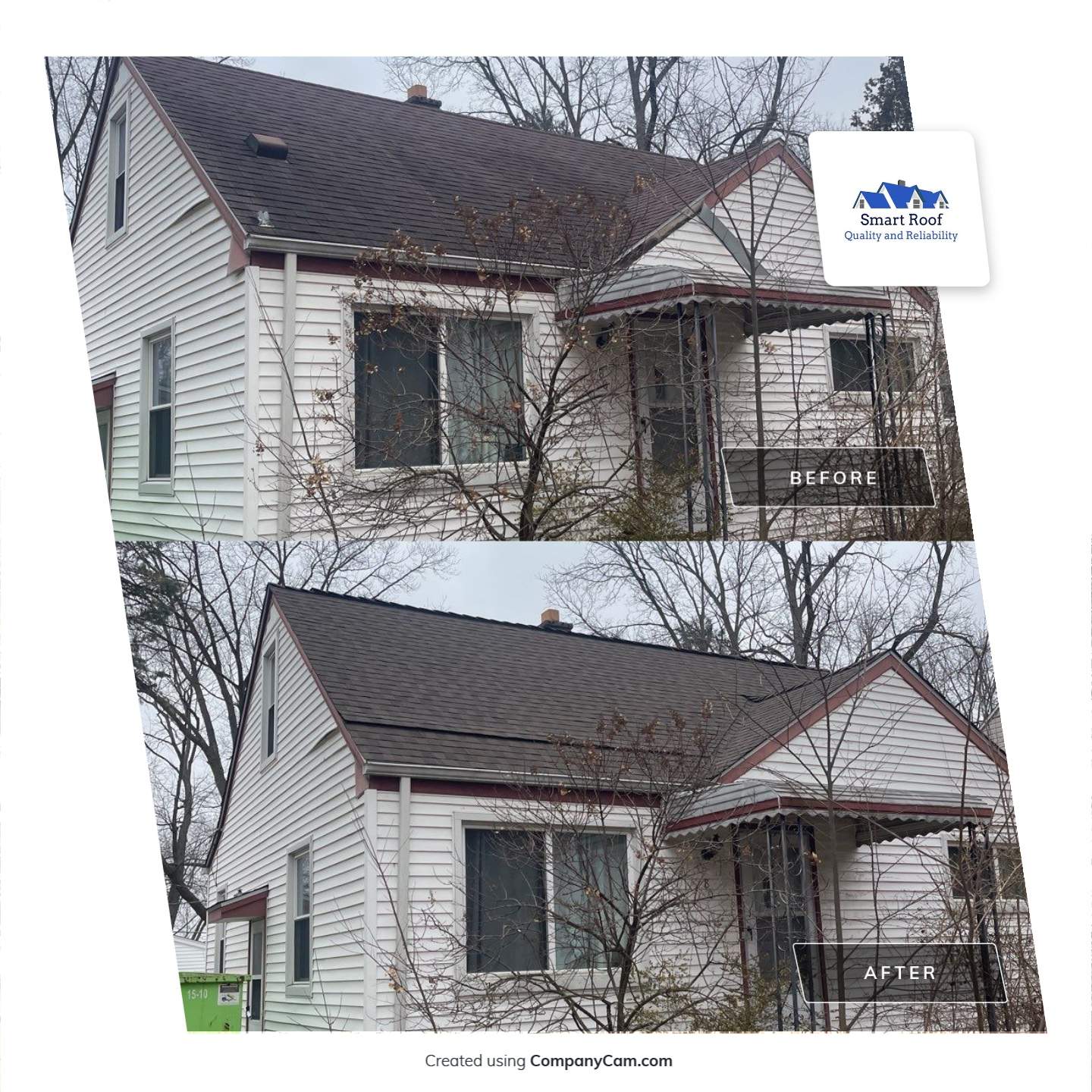 Roof Replacement using Replace Shingles on Residential roof by Smart Roof