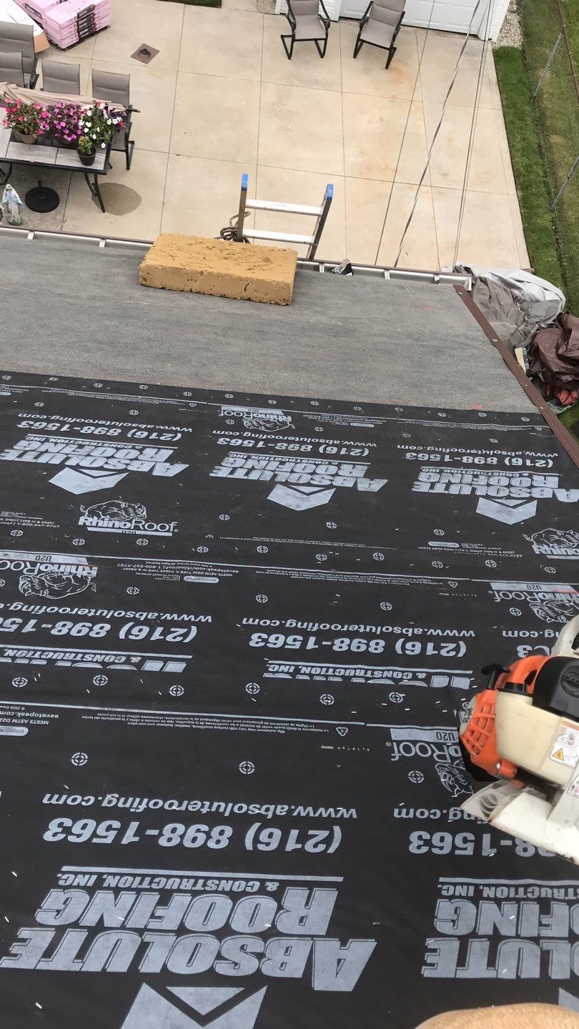 Residential Roof Replacement using Owens Corning Duration, Colonial Slate by Absolute Roofing and Construction