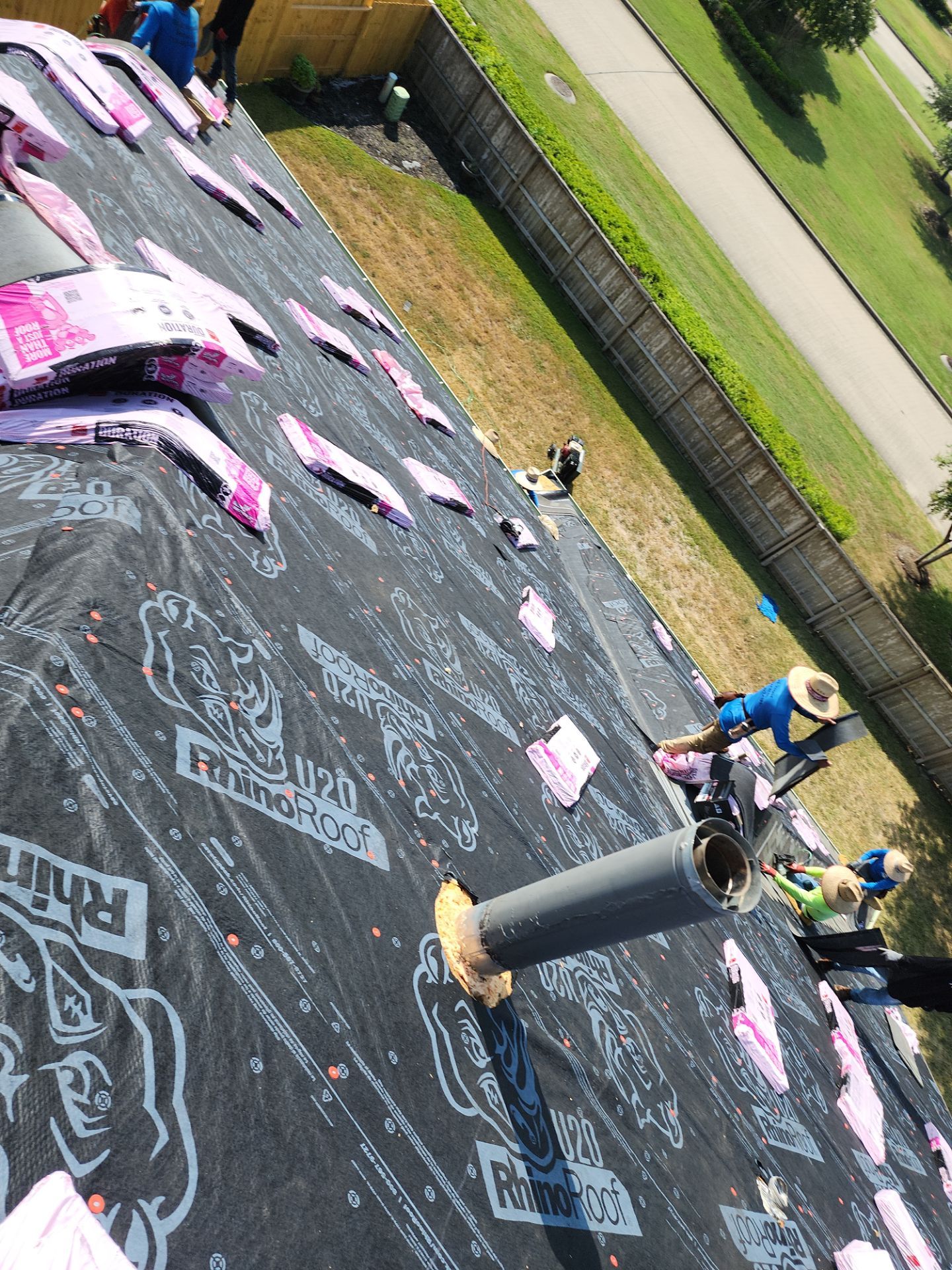 Residential Roofing Installation using Owen's Corning Duration (Lifetime) Shingles by Roof Repair Company
