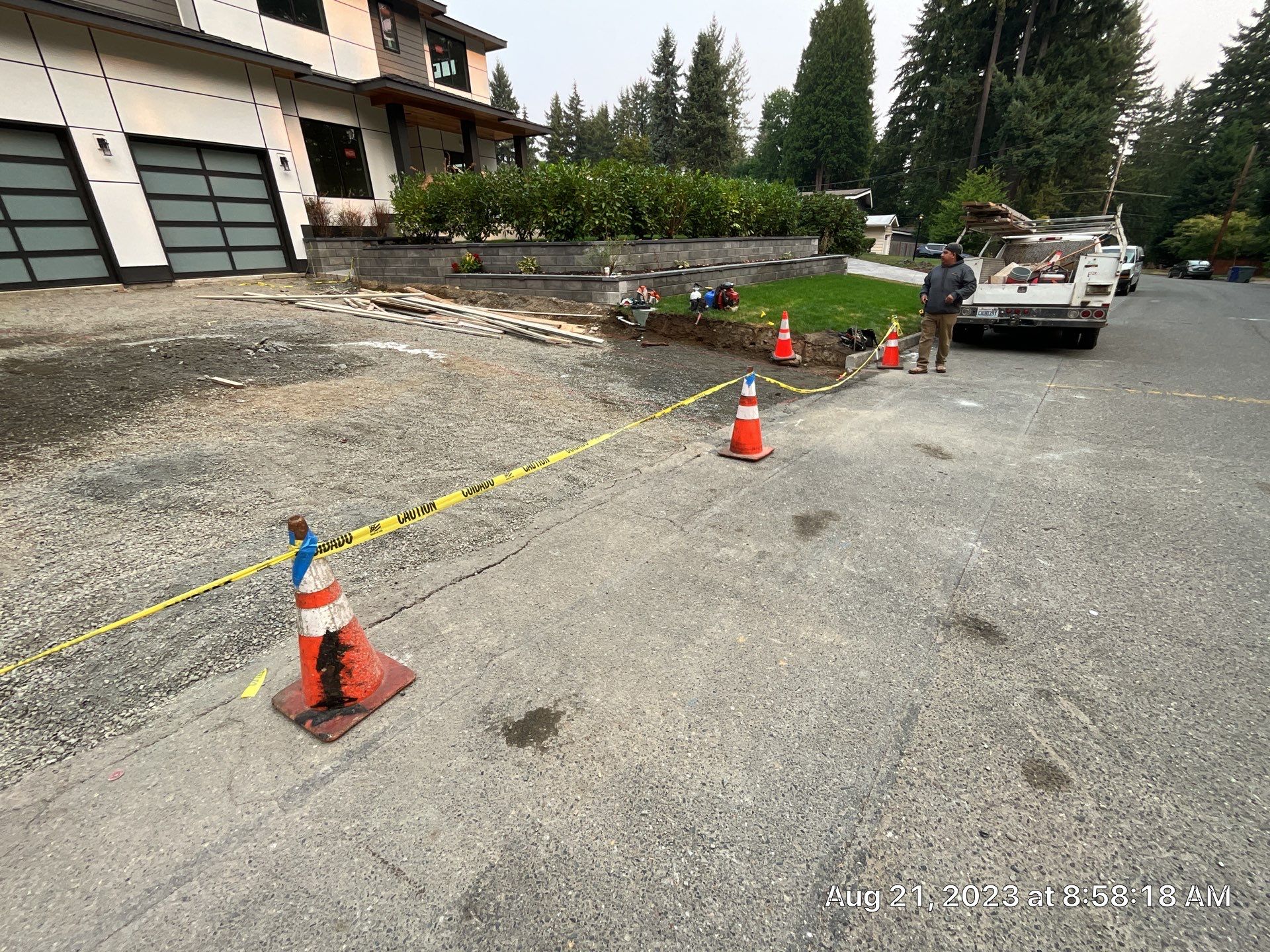 Bruce | Broom Finish Driveway, Concrete Project by Jireh Asphalt & Concrete Inc 