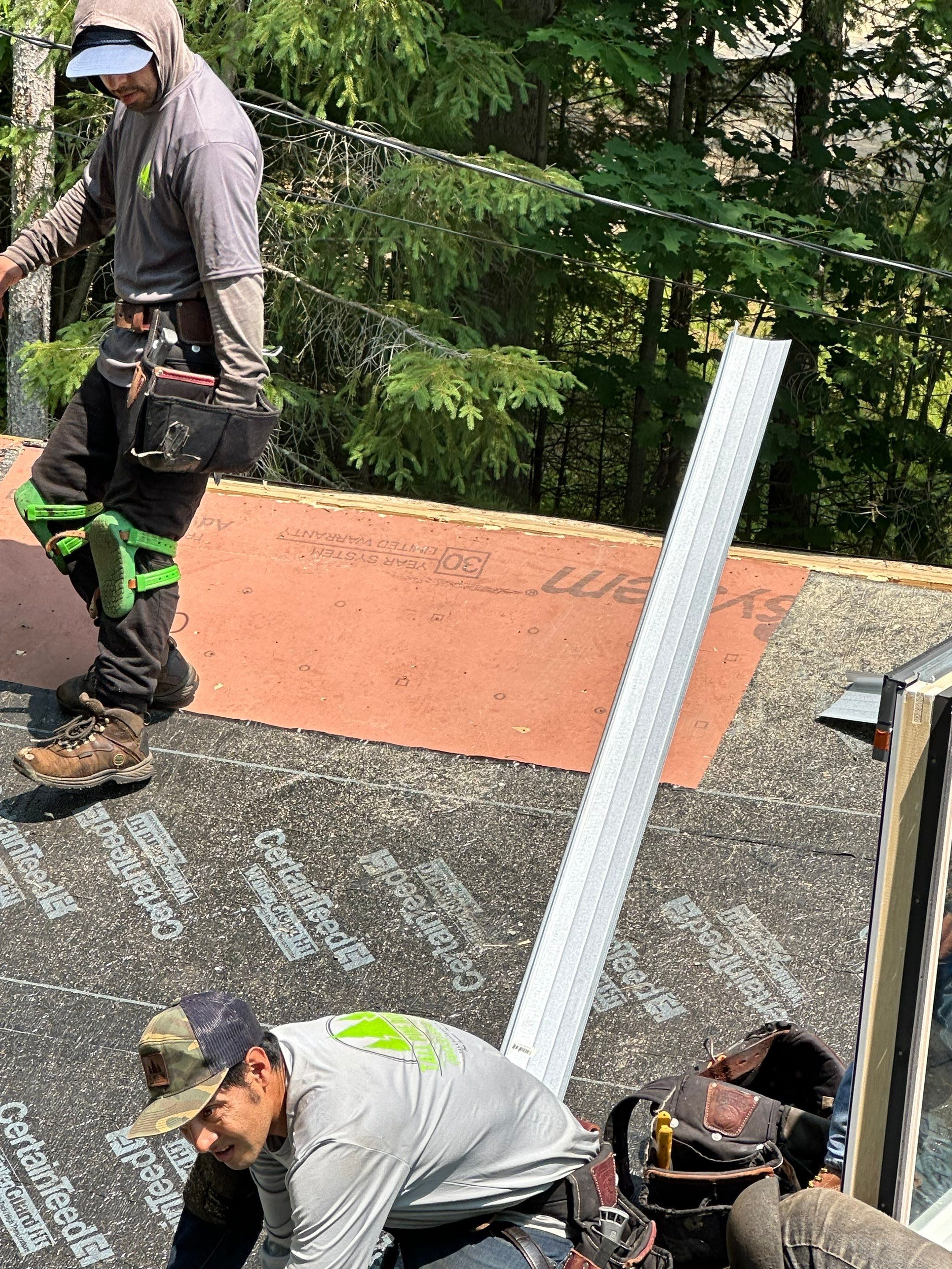OC Roof Install On The Lake In Deerfield, New Hampshire by Tall pine roofing