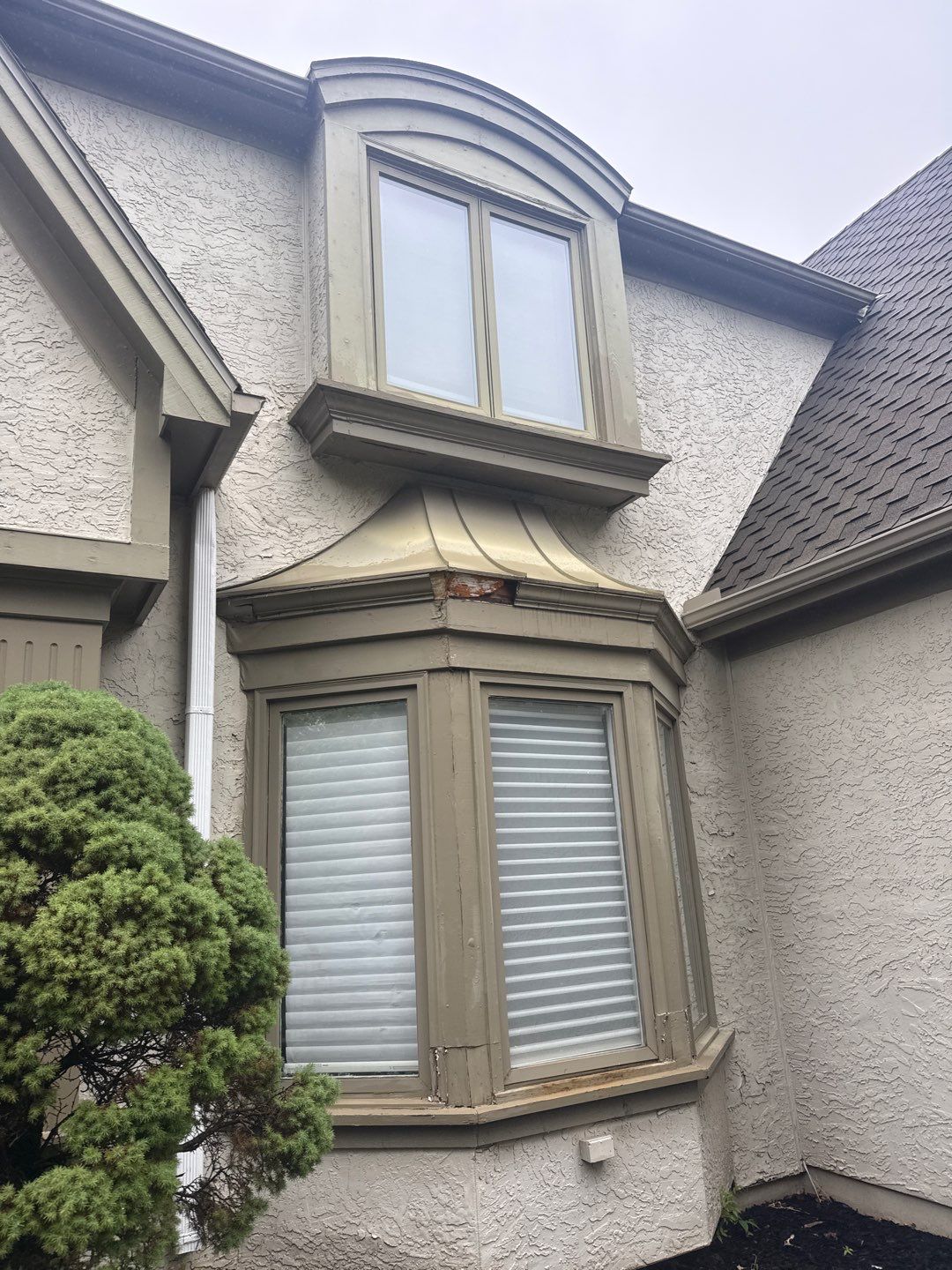 Exterior Painting and Extensive Wood Rot Repair in Overland Park by Cougar Painting