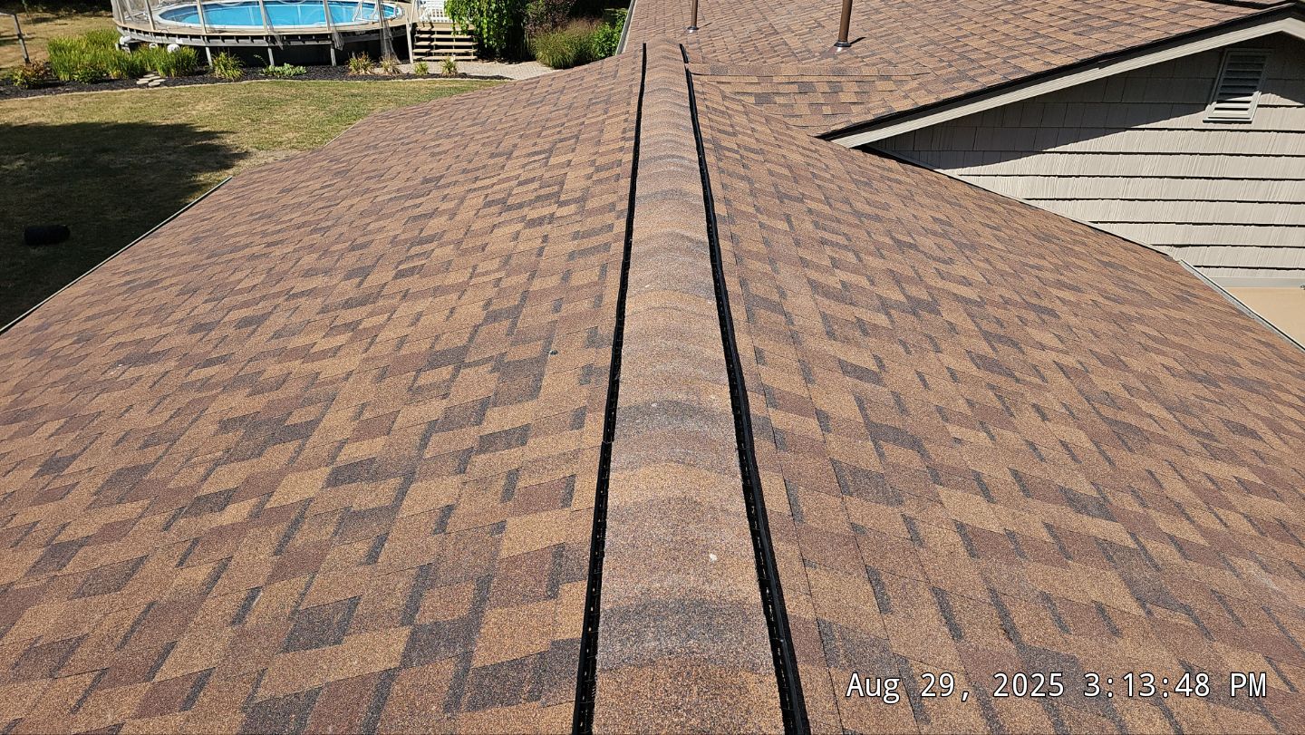 Atlas Pinnacle, Color, Burnt Hickory, Drip Edge, Color, Royal Brown by Eagle Eye Roofing