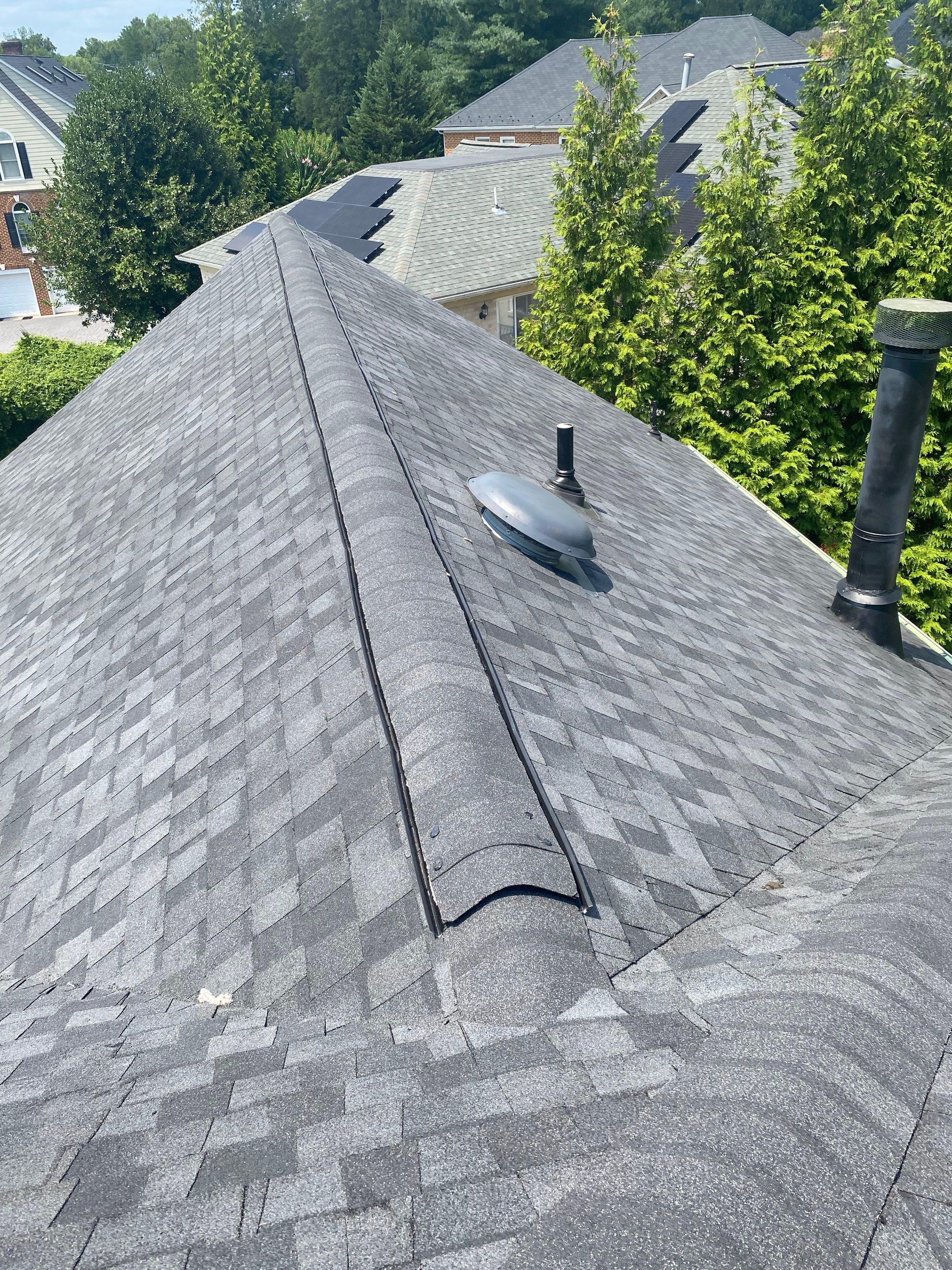 McLean: Residential Roof Installation with Landmark Pro Designer Shingles in Max Def Moire Black by RM Banning, Inc.