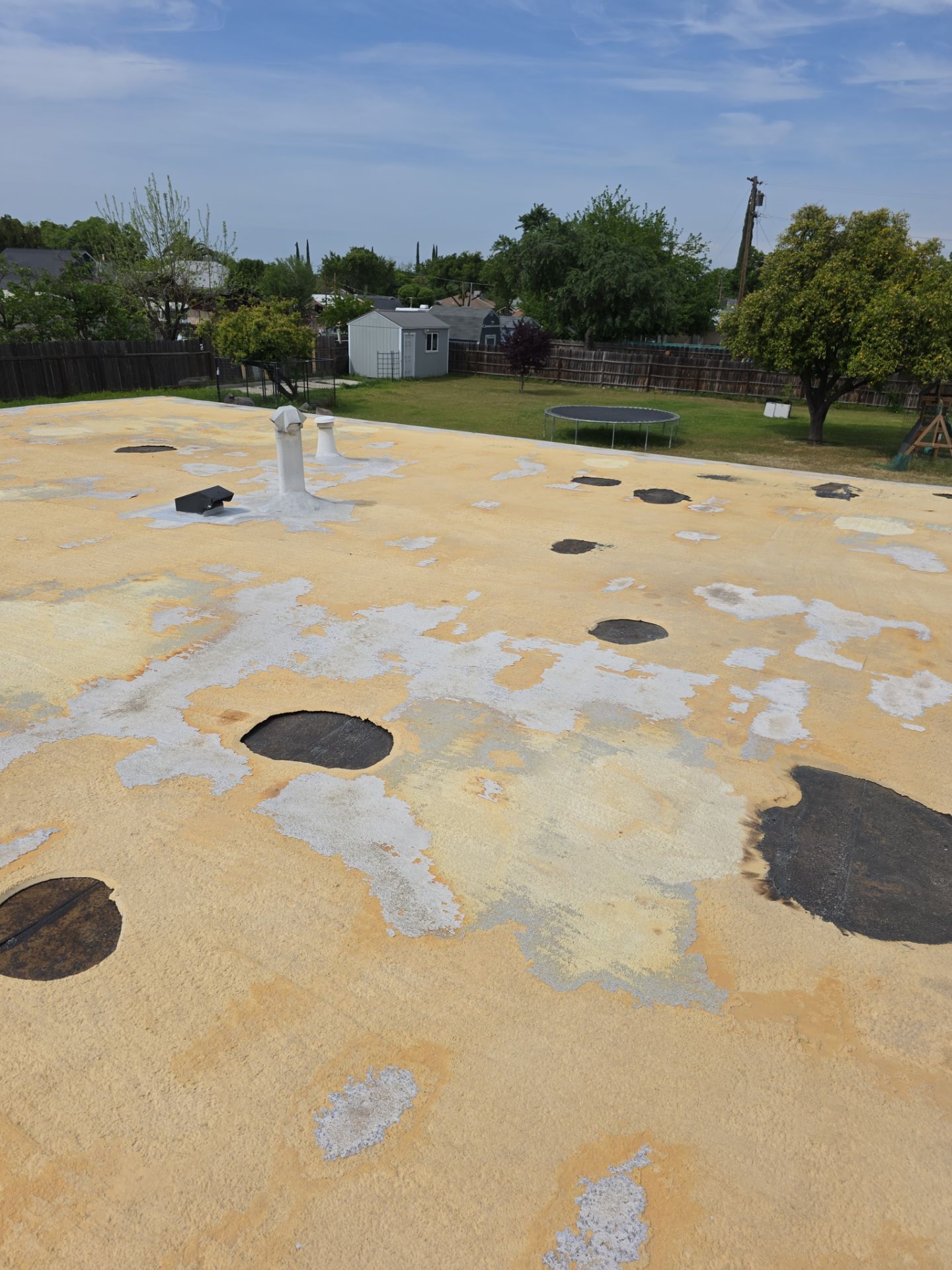 Foam Refurbish using Conklin Benchmark/PUMA XL coatings and spray foam by Straight Edge Roofing Inc