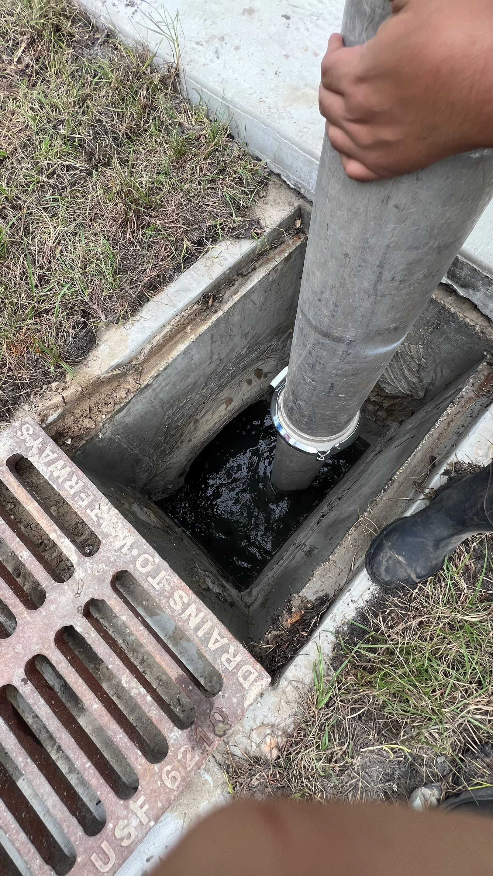 New Construction Storm Drain System Cleaning by APS Power & Water