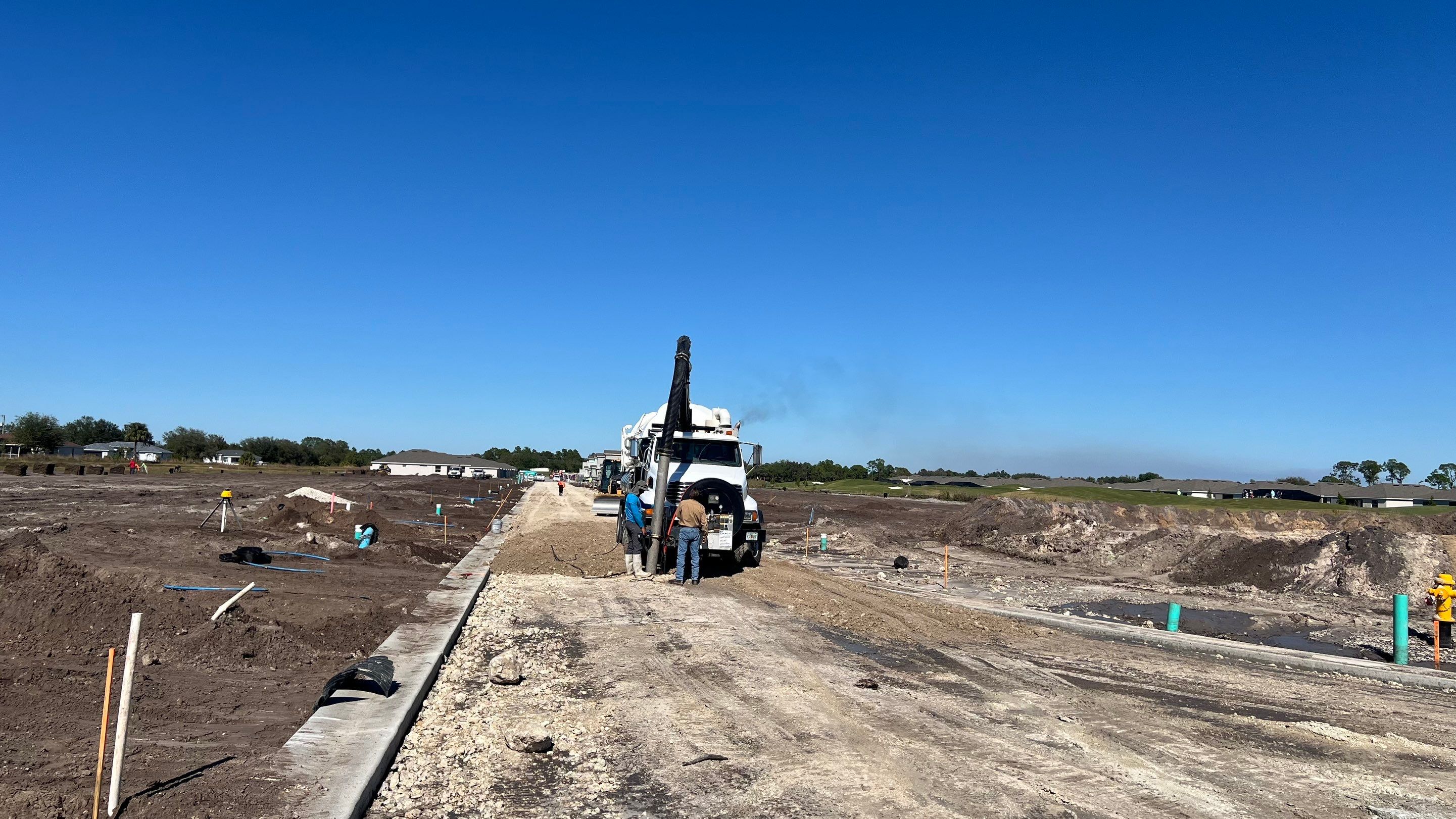 New Construction Sewer System and Stormwater System Cleaning by APS Power & Water