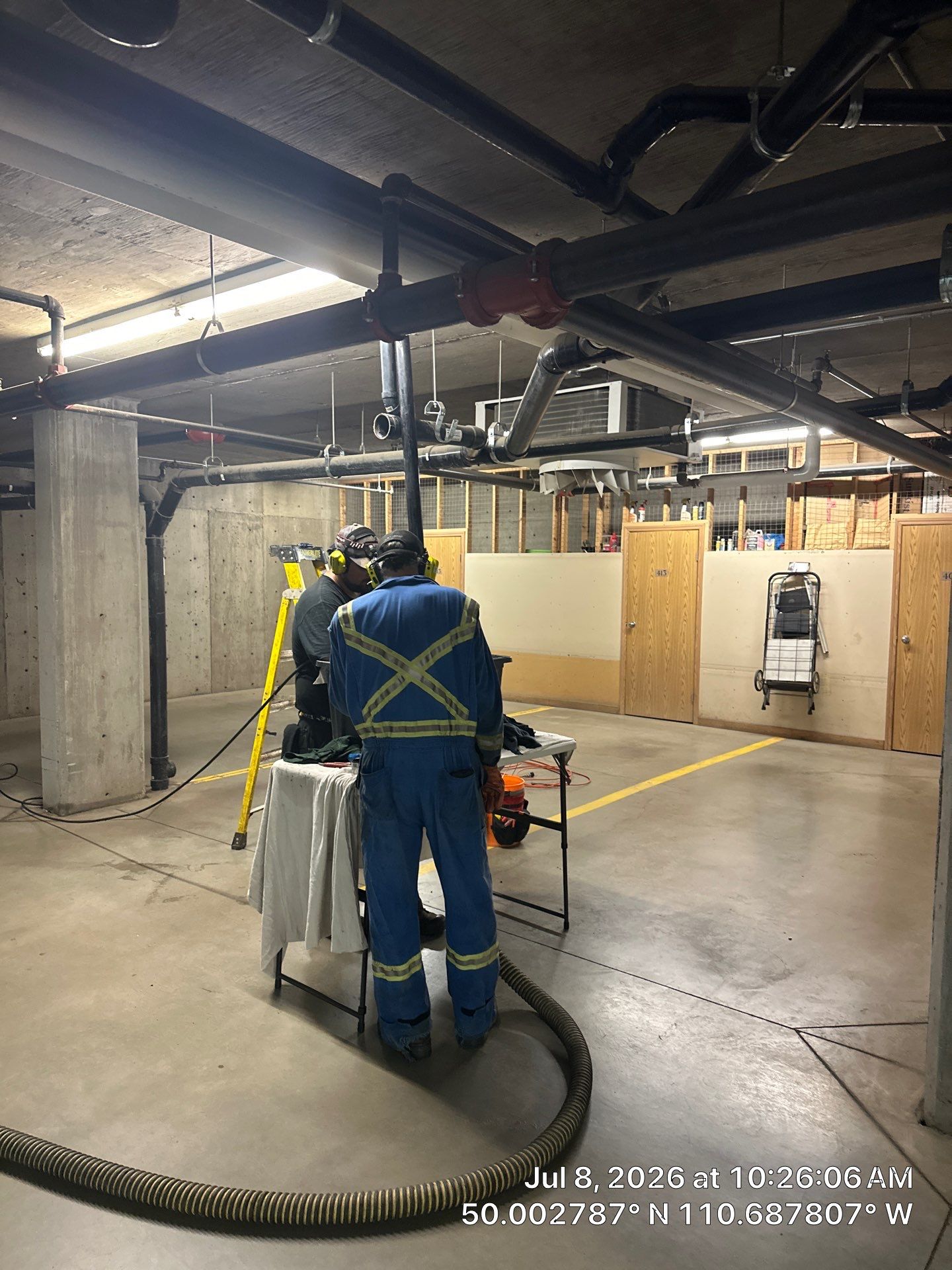 Multi-Story Condo Drain Line Cleaning and Stack Flushing in Medicine Hat by Septic Medic Inc.