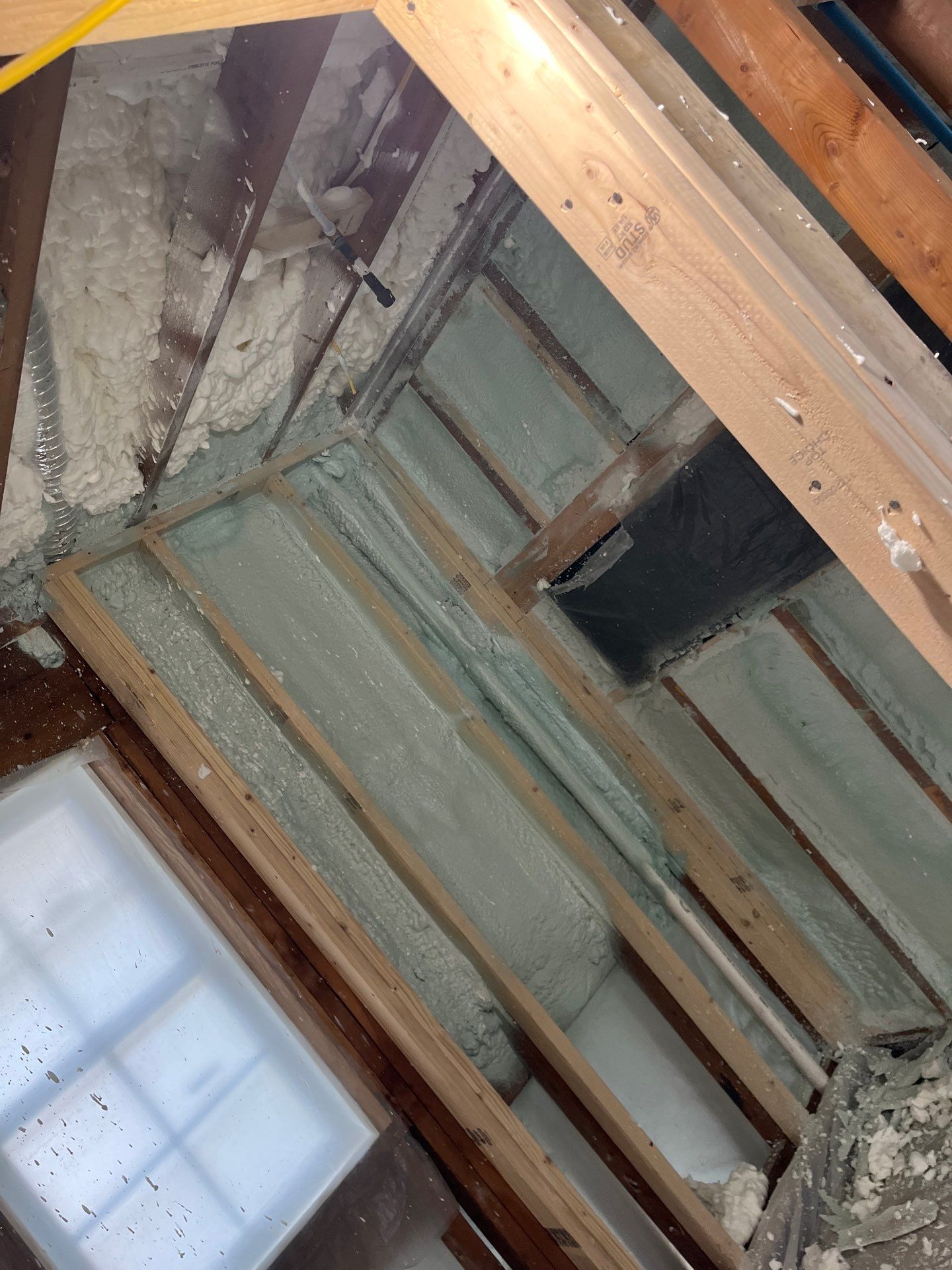 Basement Exterior Walls using Closed Cell Spray Foam by NYS Foam & Energy