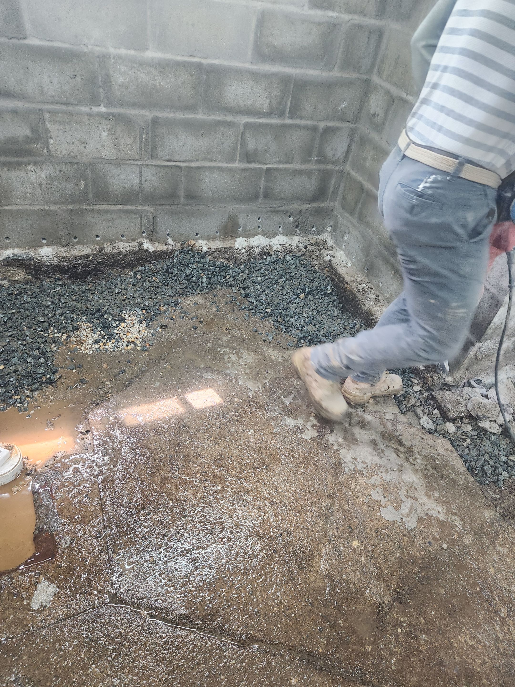 Interior French Drain Boonton NJ by Pure Service Pro, LLC 