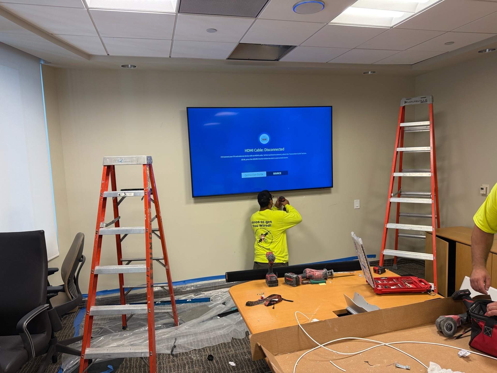 Conference Room AV & Network Infrastructure Installation – Medical Device Company in Aliso Viejo, CA by Ring and Ping Inc.