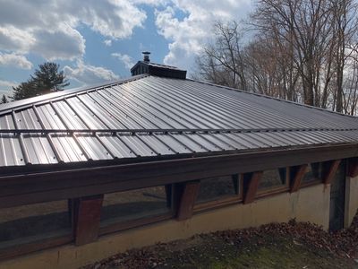 Exposed Fastener Metal Roof on Multi-Home Property in Columbia City, Indiana