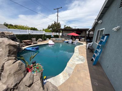 Old pool taken out to a totally new amazing paradise!