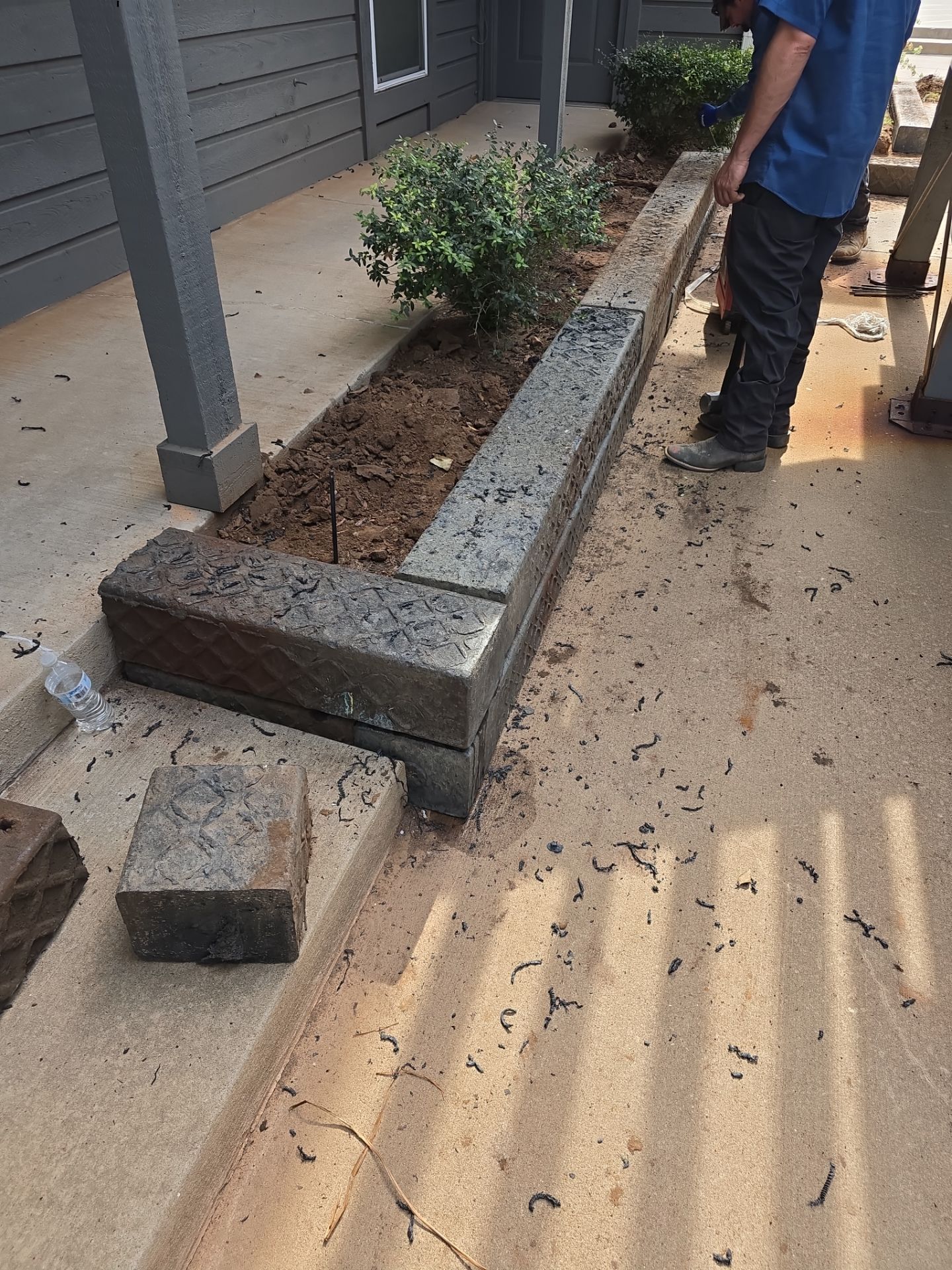 Landscape and concrete work by Clays Services Inc