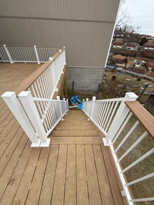 Deck and door