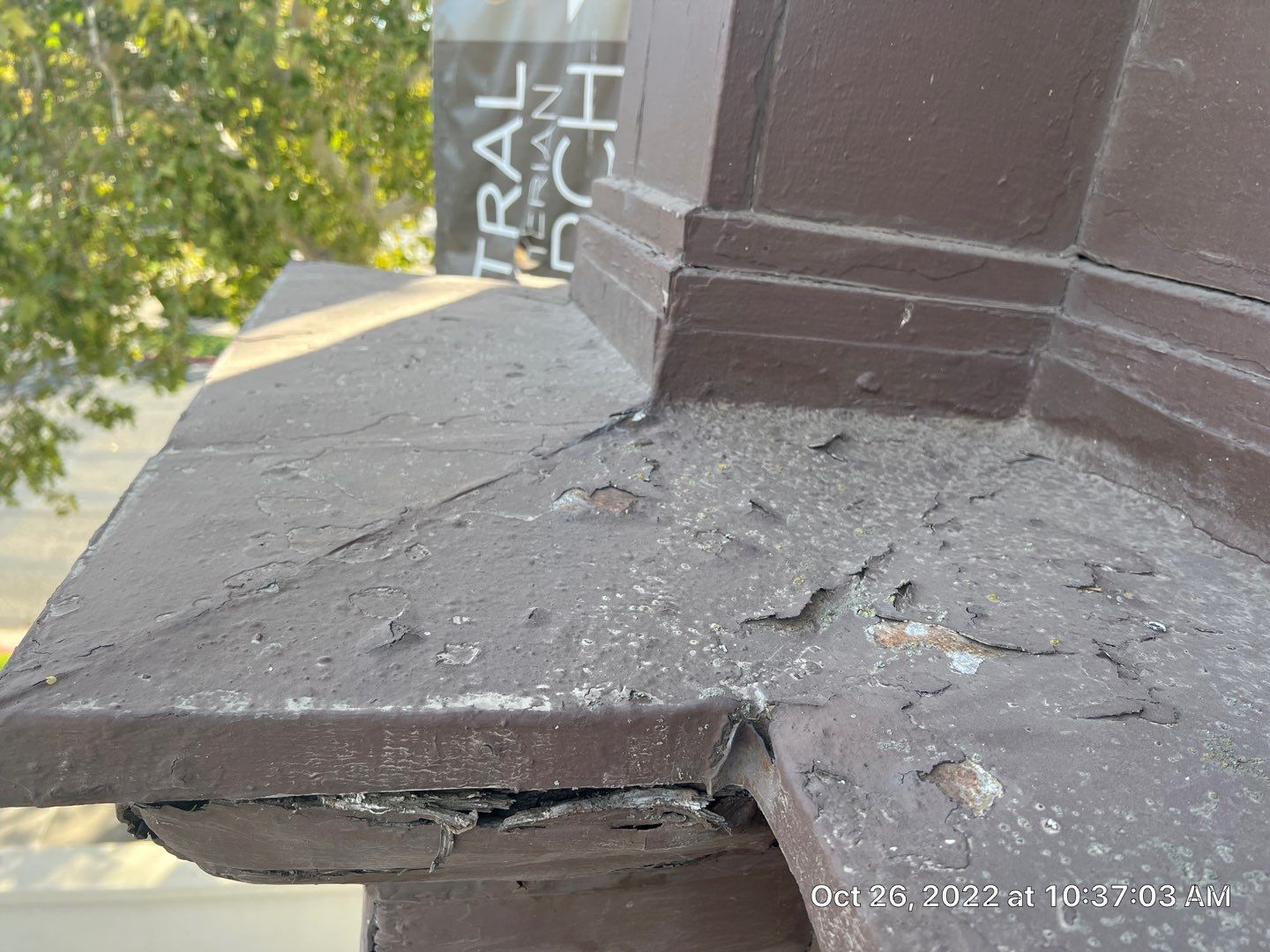  Presbyterian Church repairs to entrance architecture by Straight Edge Roofing Inc
