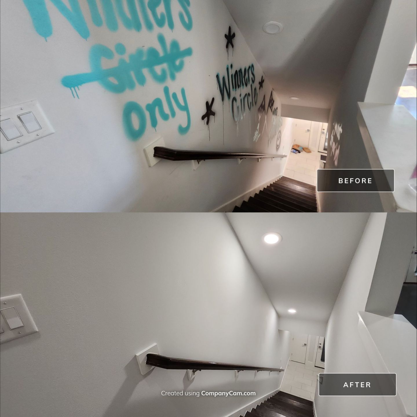 Graffiti Removal and Repaint by Fresh Coat Painters of Cypress