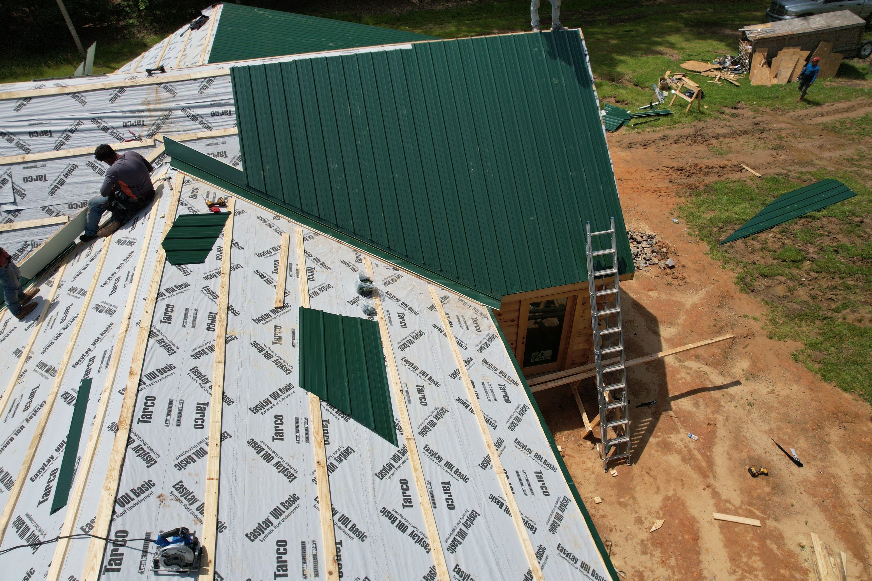 New Home Construction using 29 gauge metal by Hostetler Roofing