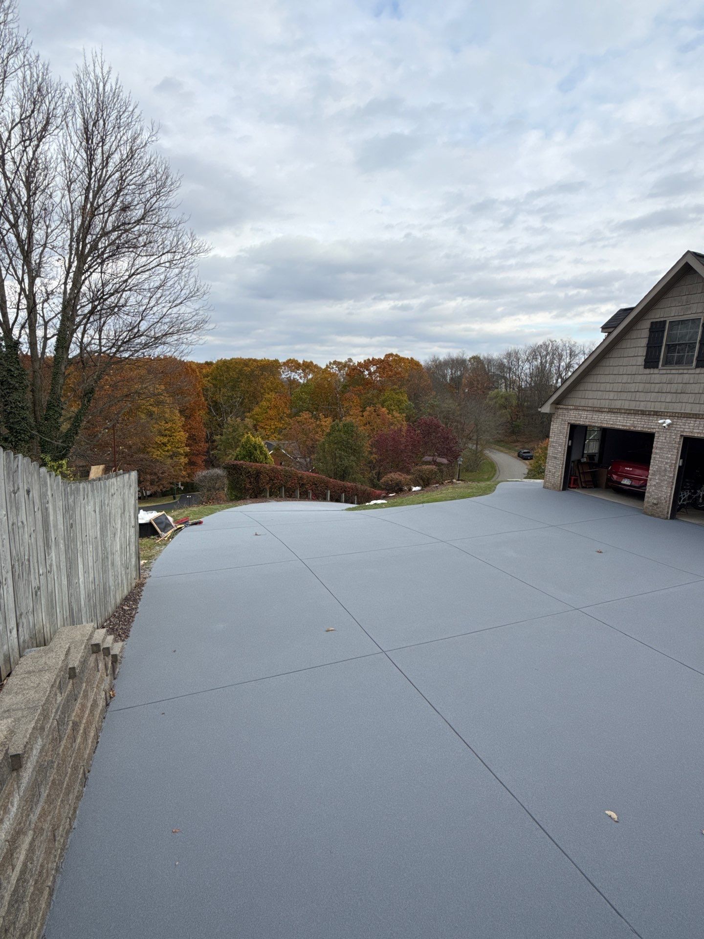 Steep Driveway Project in Sarver by Floors in a Day, Inc