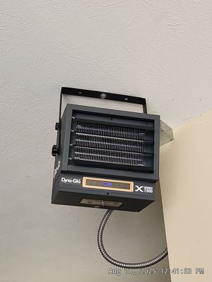Installed Garage Heater by Abe Electric 