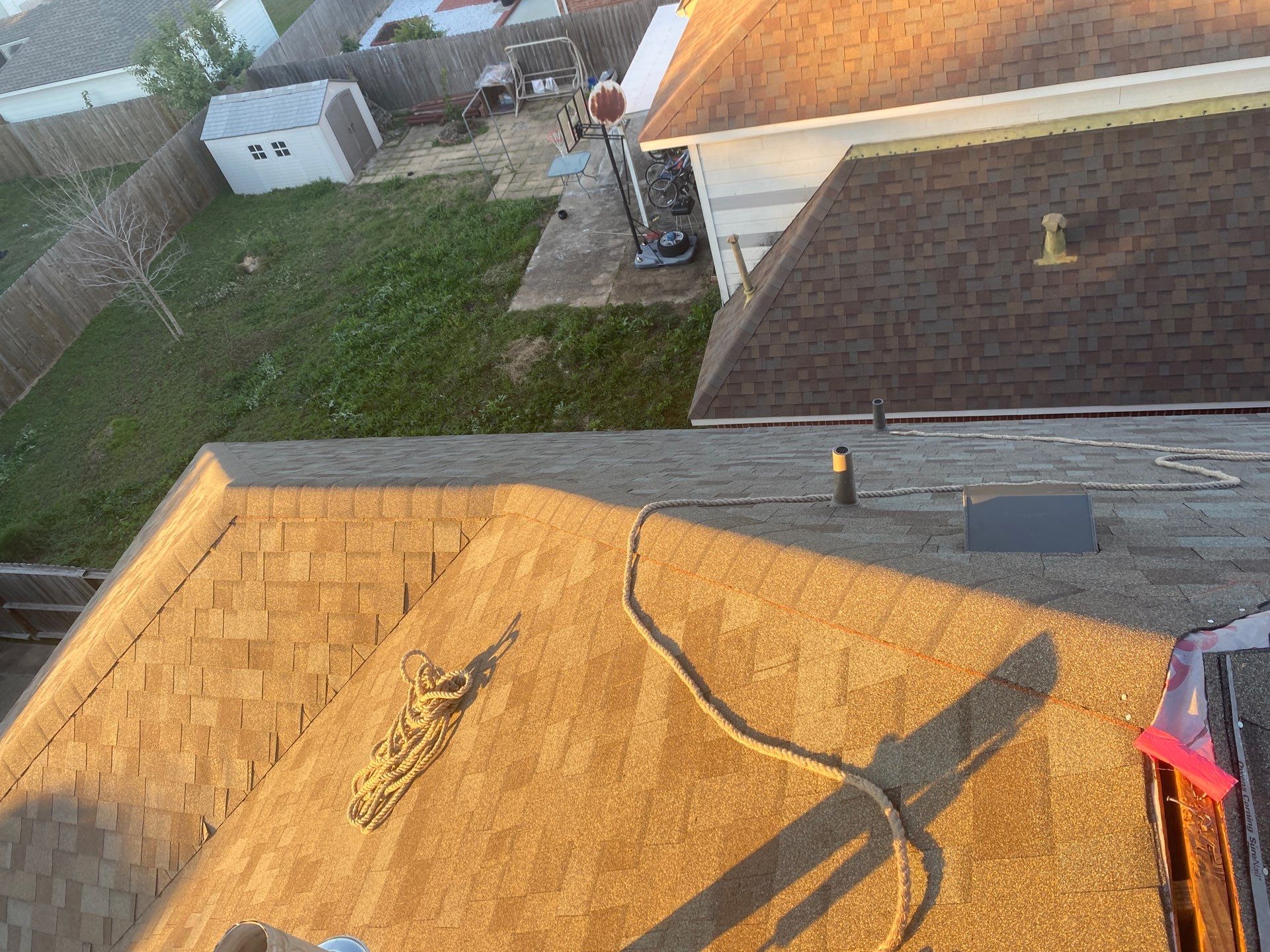 Residential Roofing Installation using Owen's Corning Duration (Lifetime) Shingles by Roof Repair Company