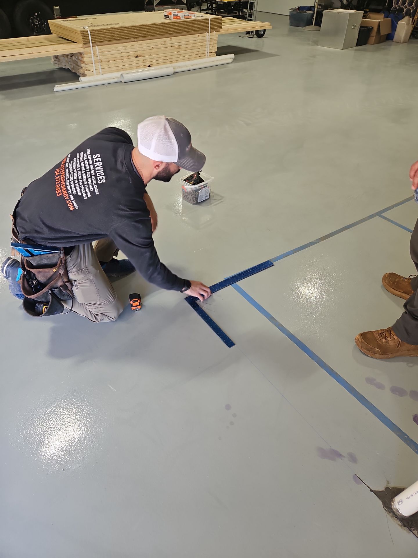 Warehouse Office & Storage Build by A Step Above Handy LLC 