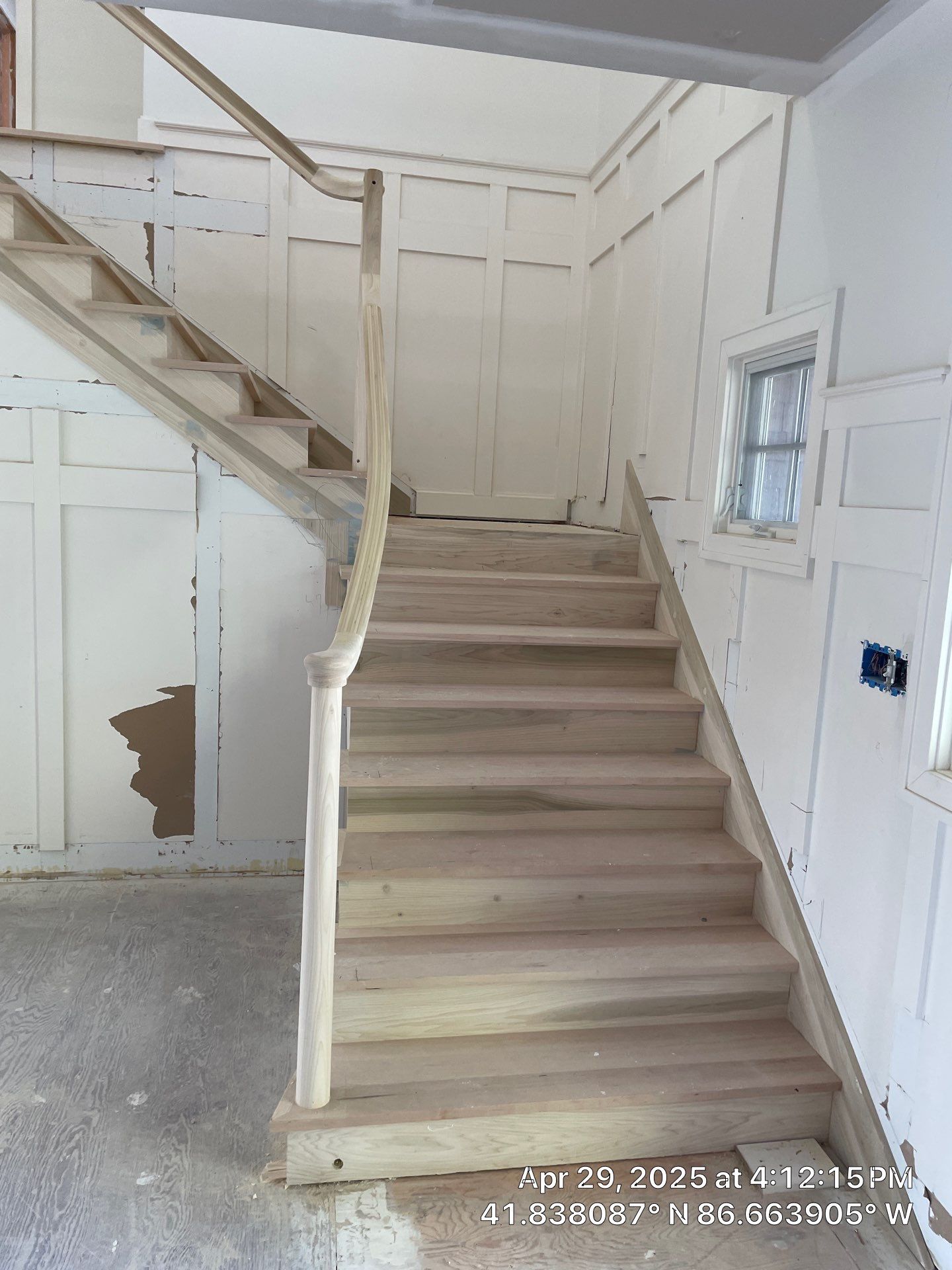 Paint the brand new maple floor...WHITE! Designer-driven project is a showstopper! by RTBaldwin Hardwood Floors