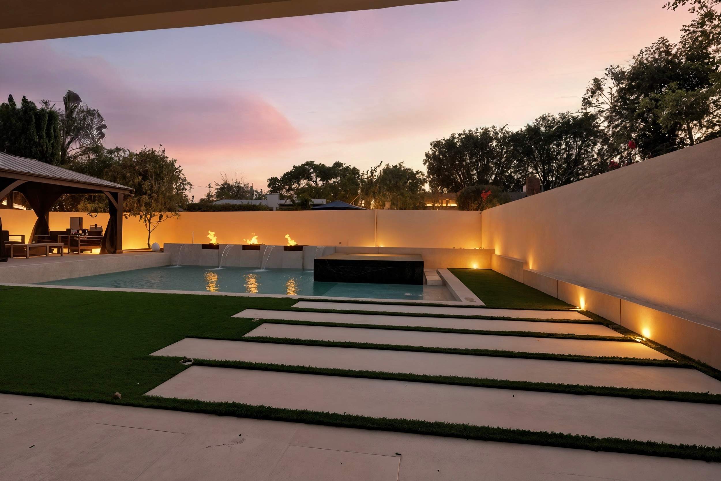 Paso Robles Pool & Spa, & Backyard by Lax Home Inc 