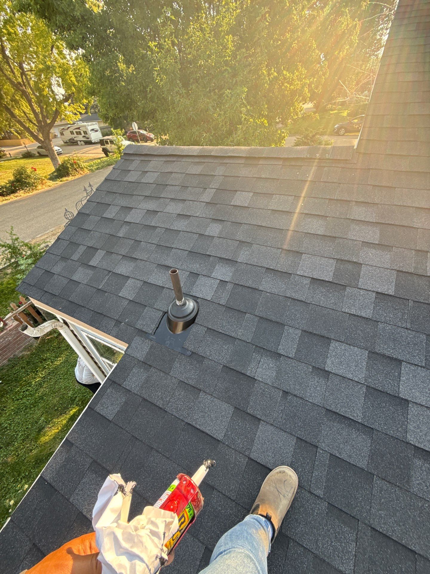 Parma Residential Roof Replacement with Gray Architectural Shingles by Olive Roofing