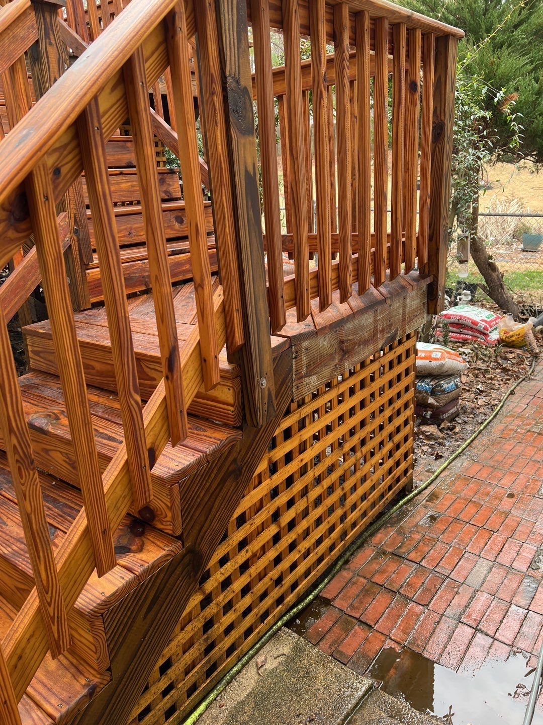 Coated Deck using Wood Sealant by DuraSeal