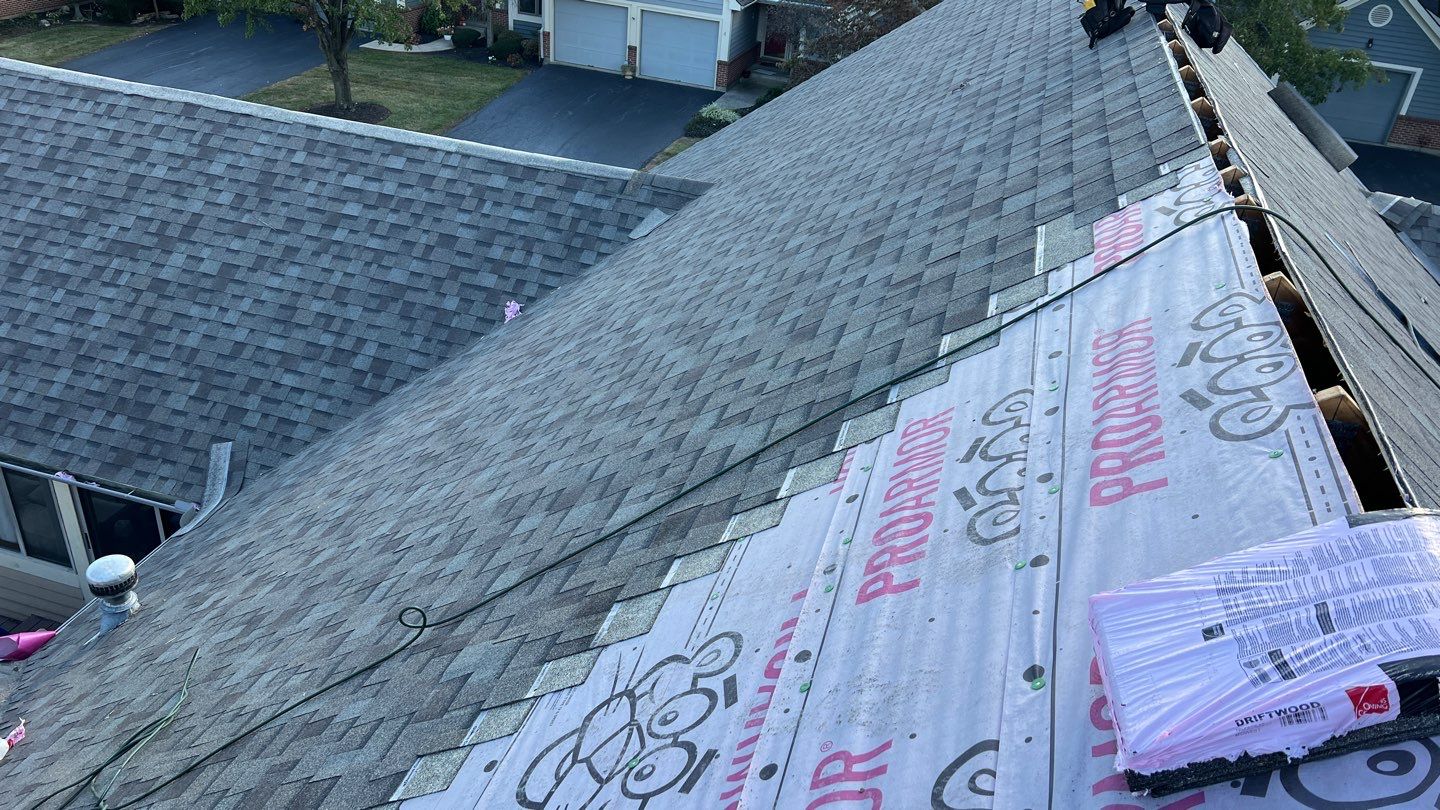 Residential Roofing Installation using Duration Series Shingles - Driftwood by RoofX 