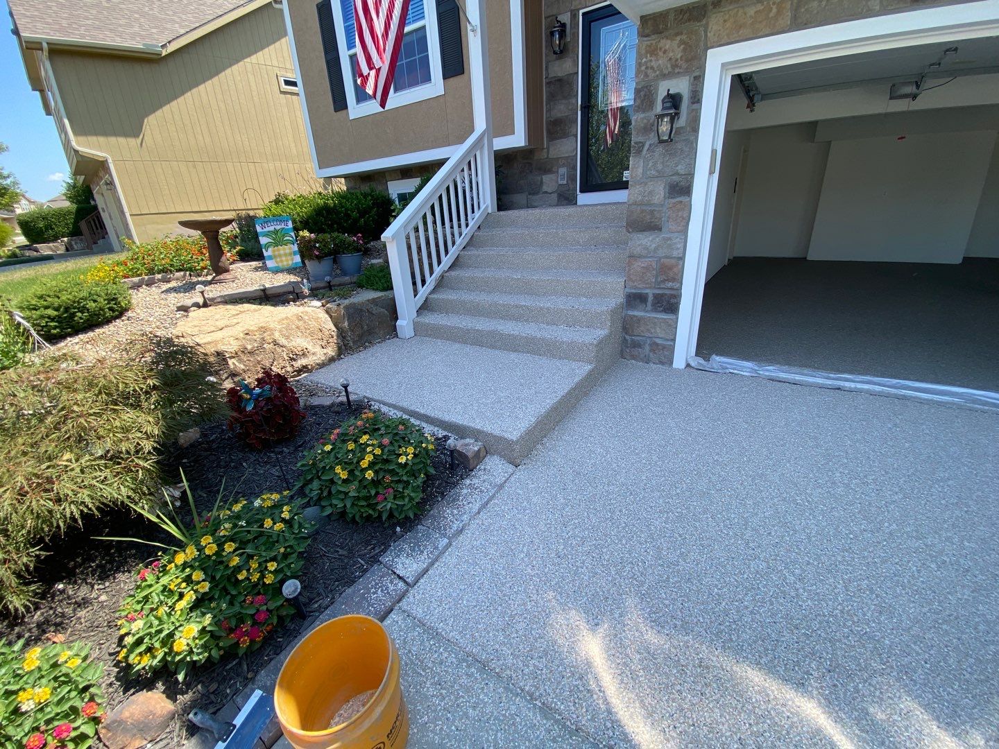 Garage & Patio using Trail Mix by Select Painting, Coatings & Garage Cabinets