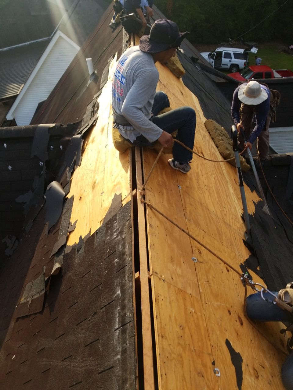 Residential Roofing Installation using Roof Replacement by American Roofing & Construction LLC