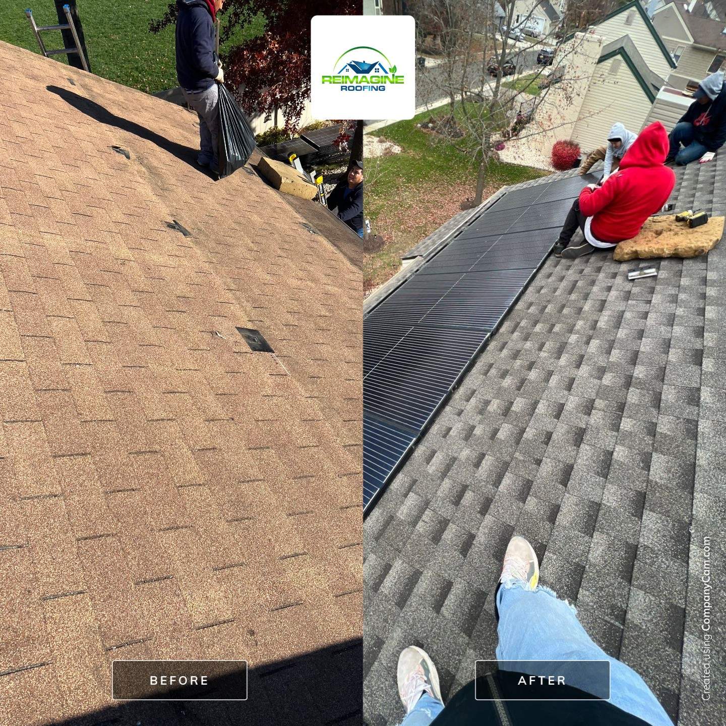 Onyx Black Shingles by Reimagine Roofing