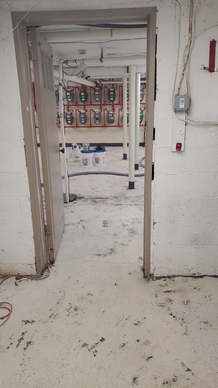 Laundry Room Floor Coating using Penntek- Silver Creek by Spectrum Painting, LLC
