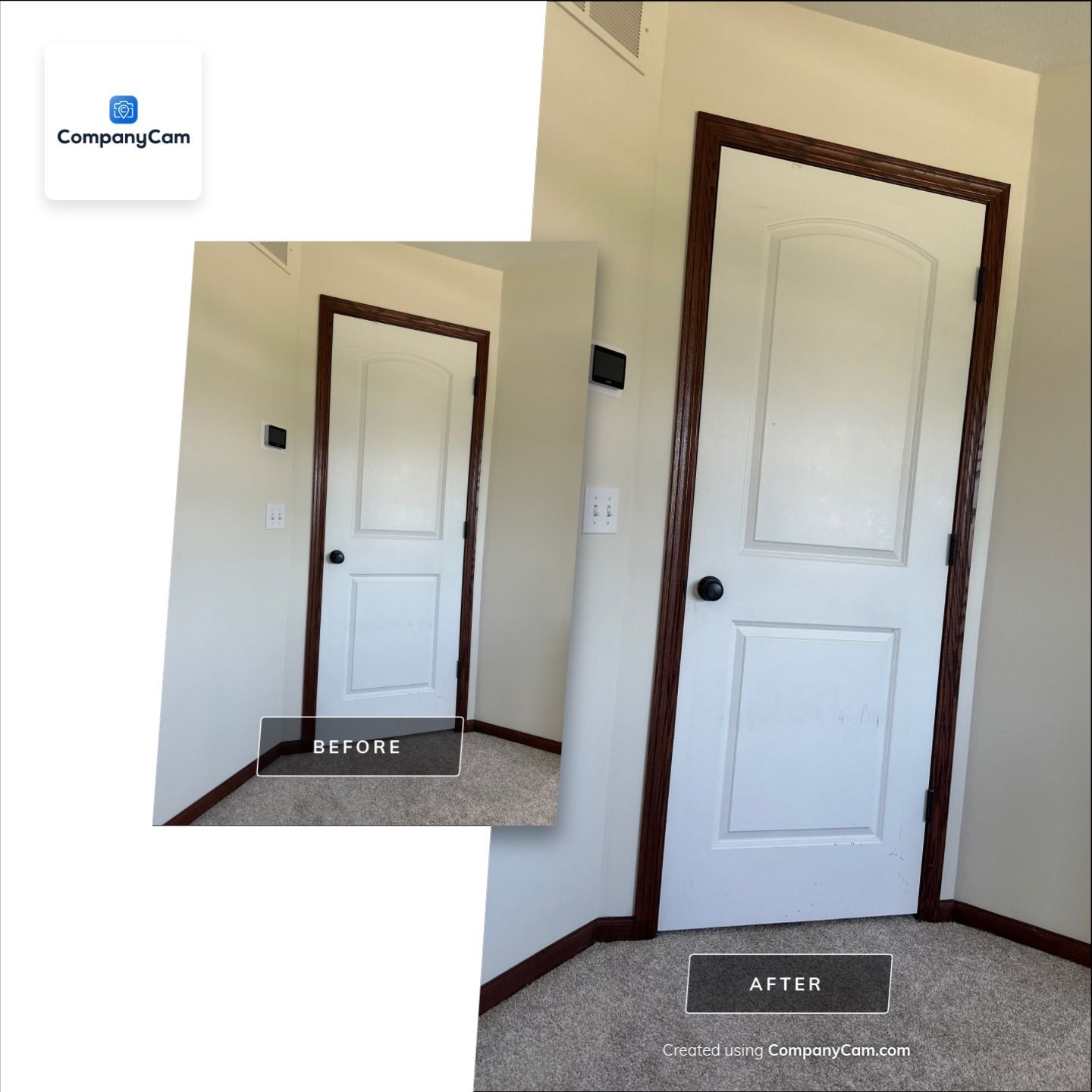 Home Office Renovation in Lincoln Featuring Custom Built-ins and Trim by CompanyCam Sales Demo