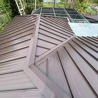 24ga 1.5 Mechanical Seam Mansard Brown by Total Roofing System The Metal Roof Experts
