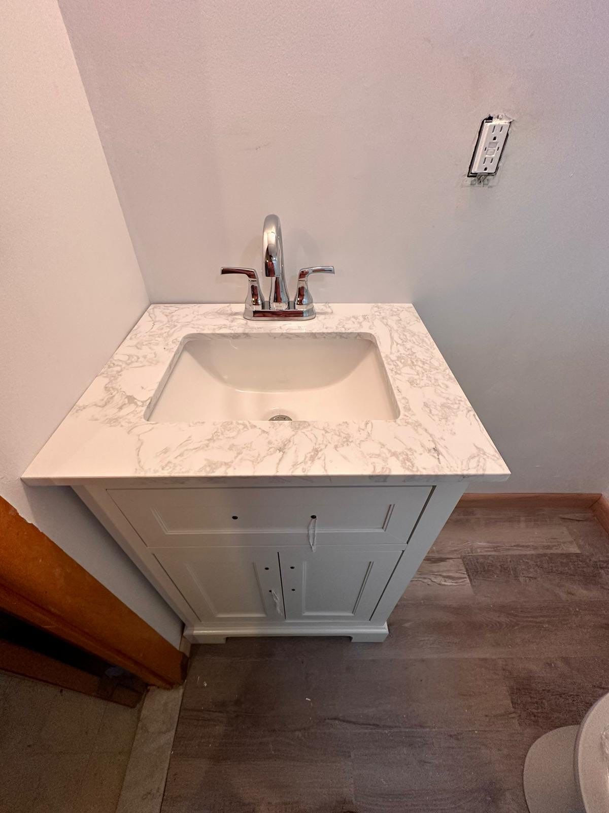 Bathroom Remodel using Drywall by Home Concepts Construction