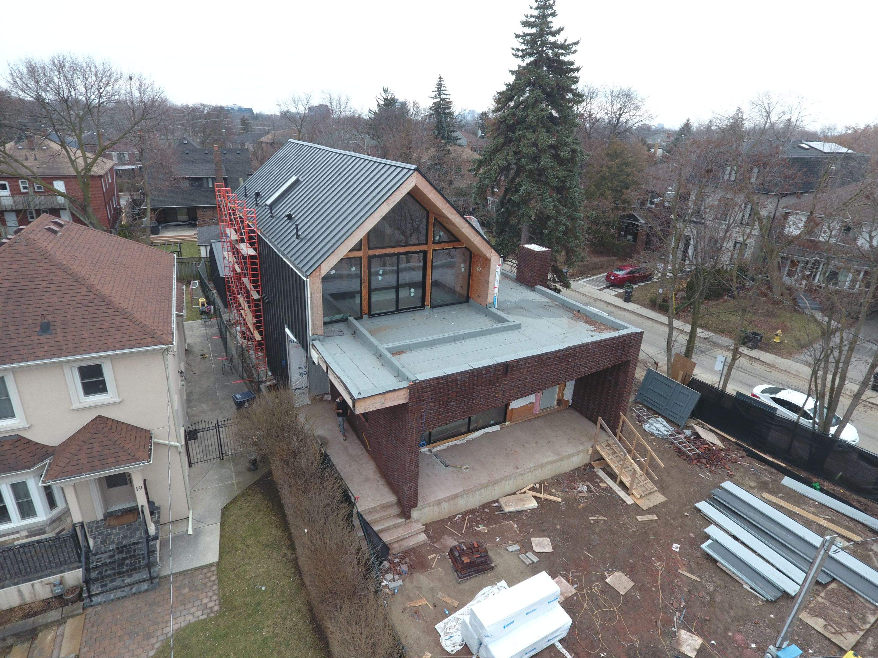 New Home Construction using 16" Standing Seam Panels by Jay Carter Roofing & Sheet Metal