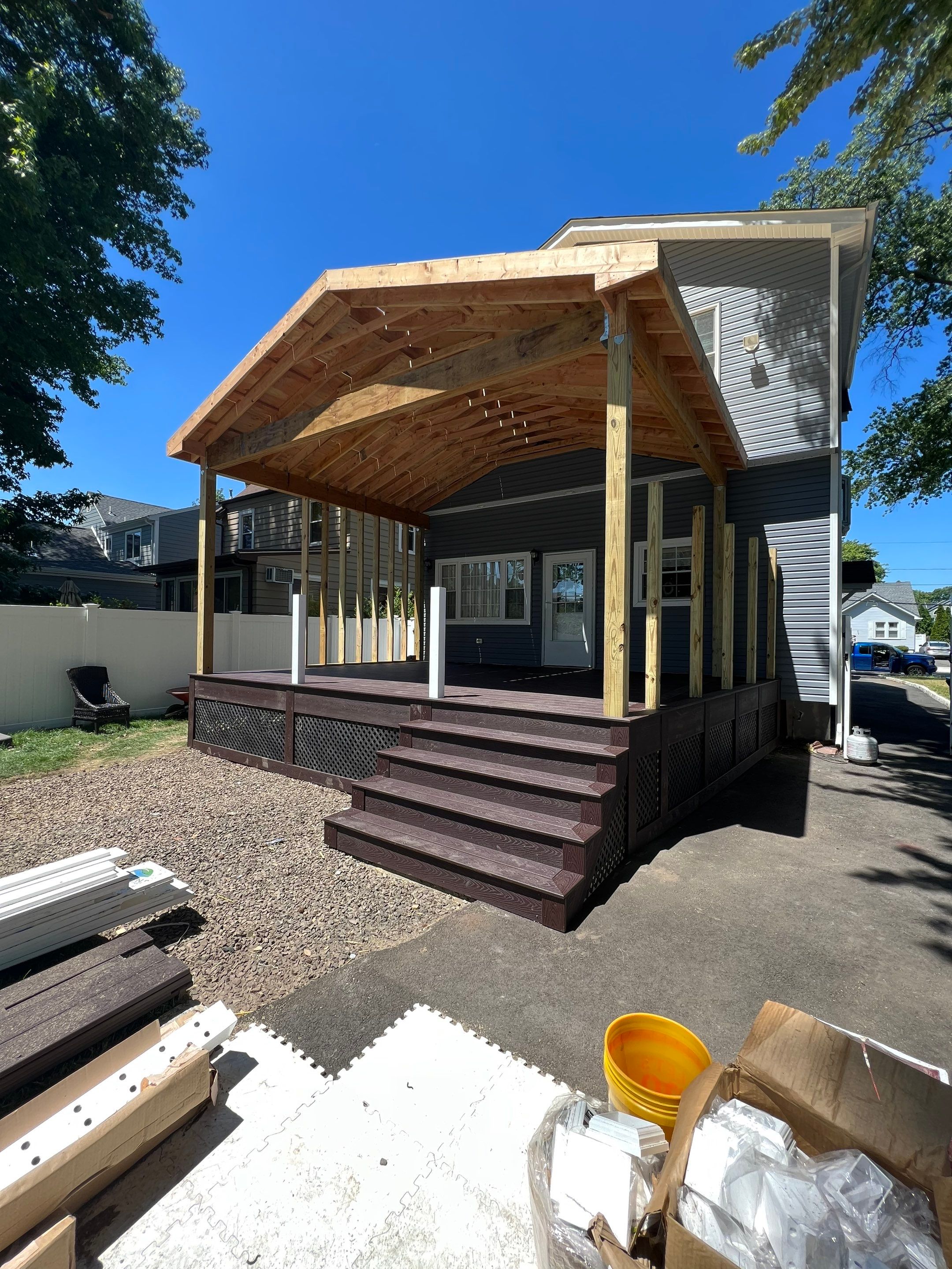 New Deck With Porch by deck guardian