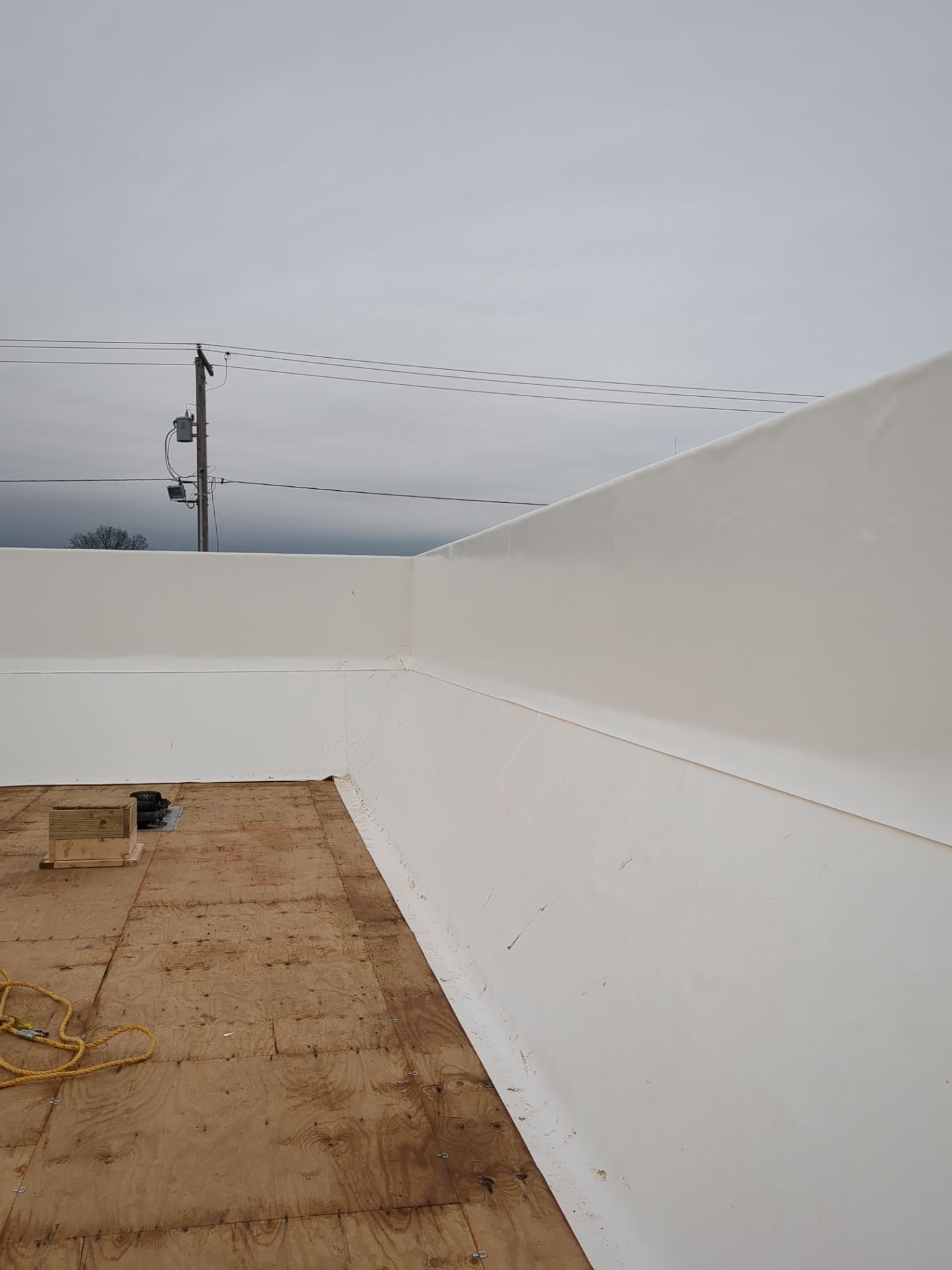 Commercial Roofing Installation using Duro-Last 50 mil PVC by 3 Daughters Construction 