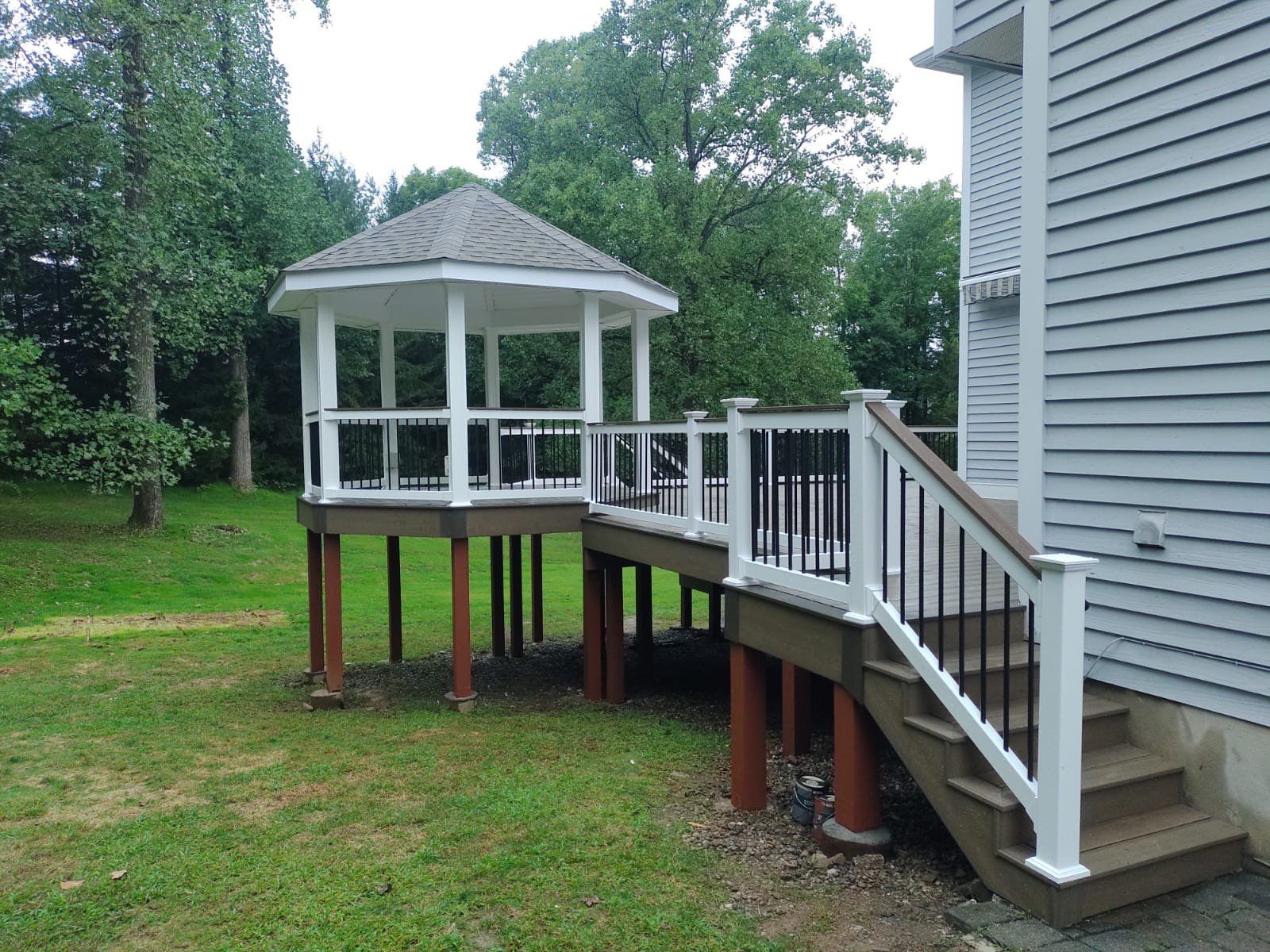 Deck Resurface with Gazebo by deck guardian
