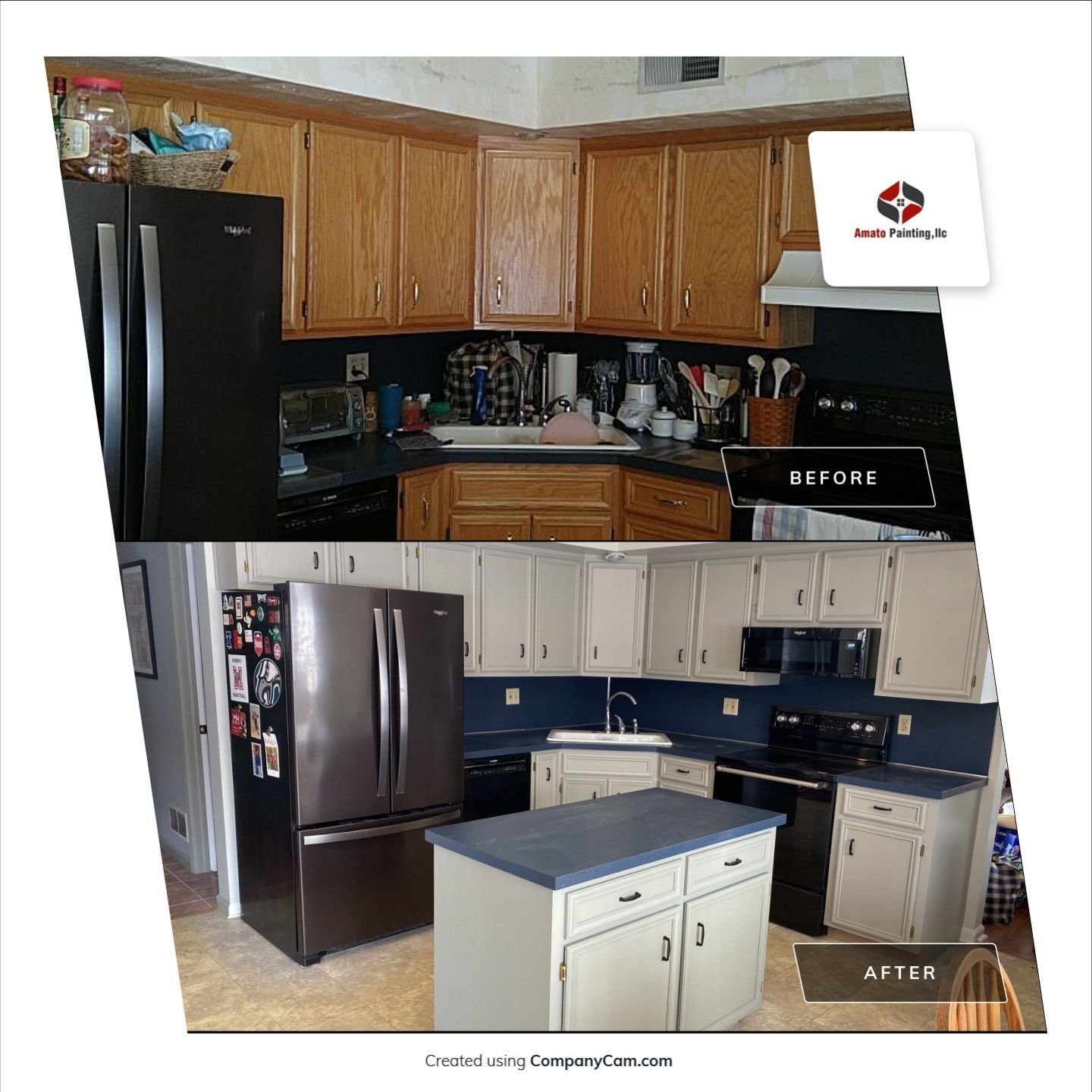 High End Kitchen Cabinet Painting by Ryan Amato Painting LLC and Lehigh Valley Epoxy