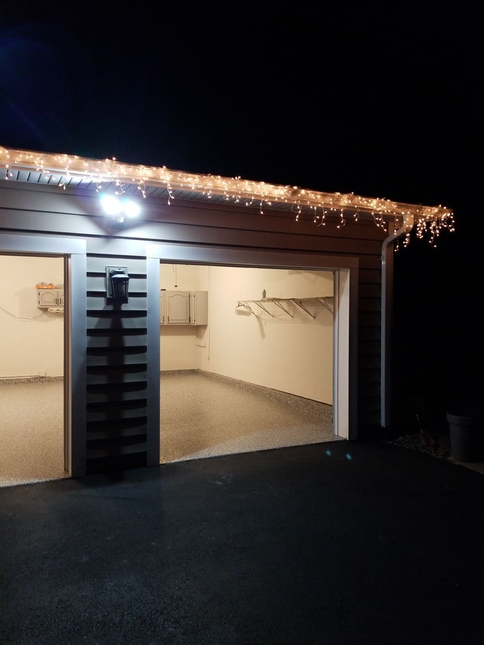 Garage Floor in Domino by Spectrum Painting, LLC