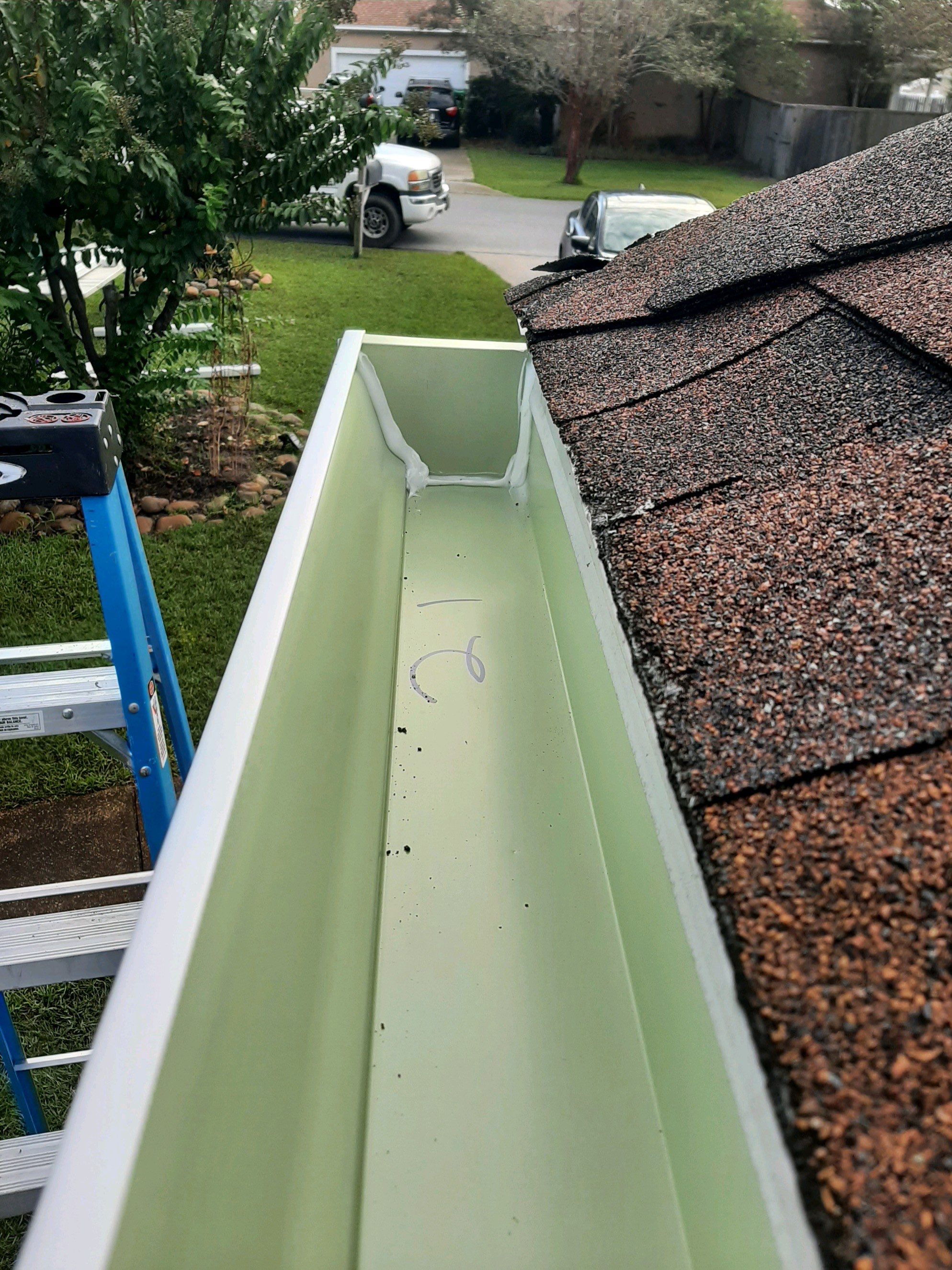 Gutter Installation using K-Style Seamless Gutters by Gutter Professors
