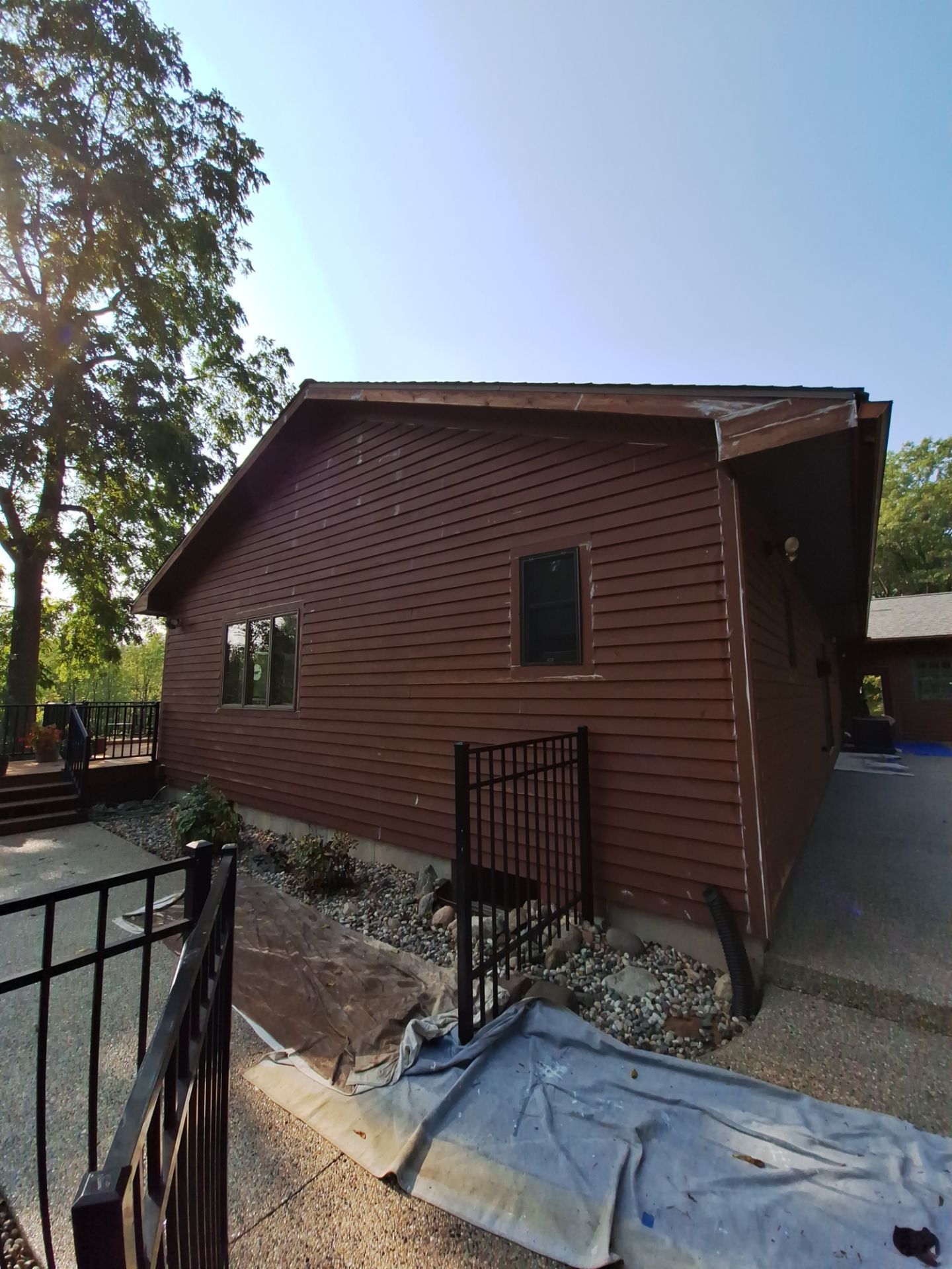 Color update with exterior staining and painting by Gordon Painting