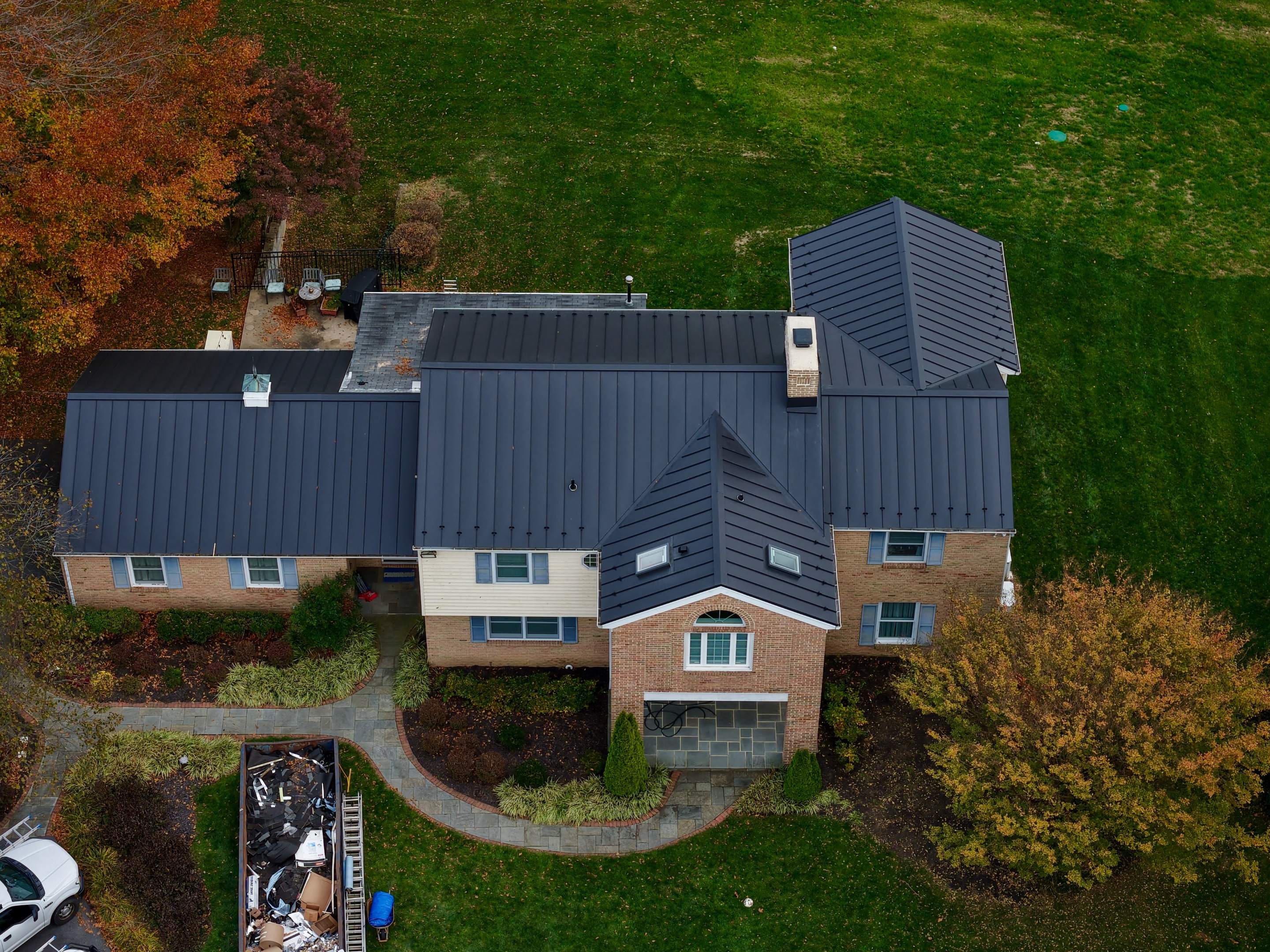 Residential Roofing Installation using Standing Seam Metal Roof | Mechanically Fastened | 24 Gauge