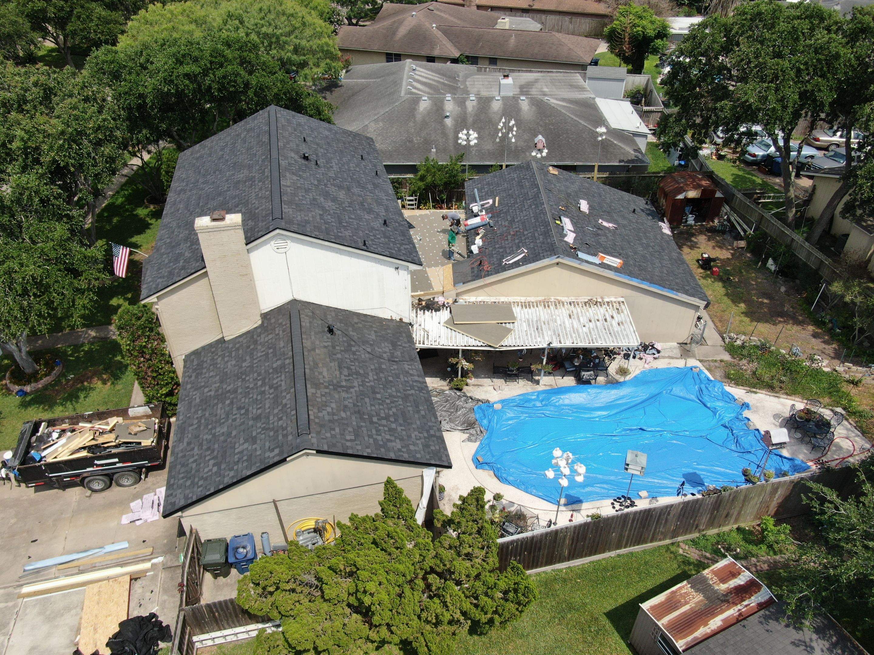 Its to Hot! Insulate this roof by Bayfront Roofing and Construction