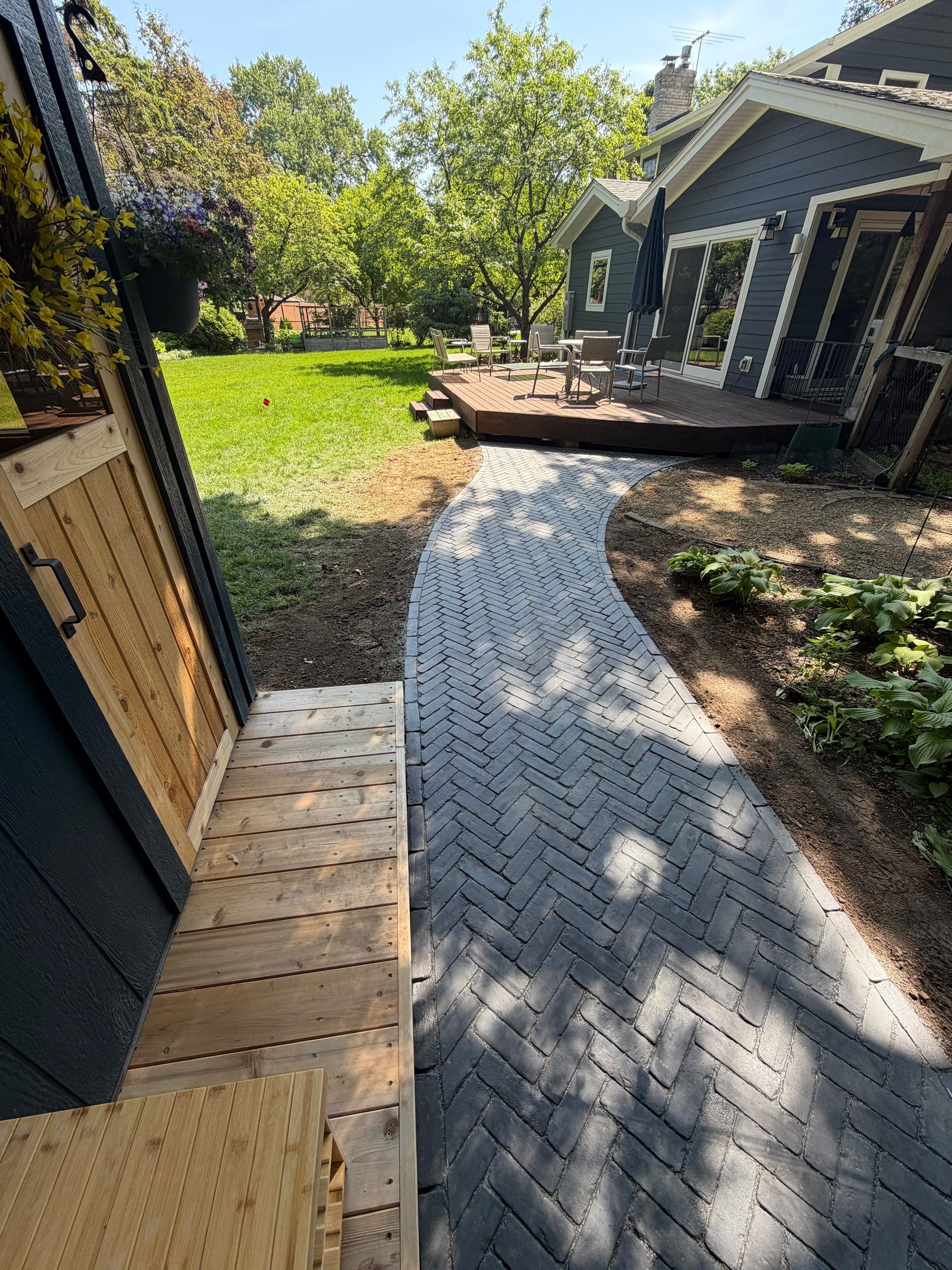 Backyard Sauna Retreat by Sota landscaping